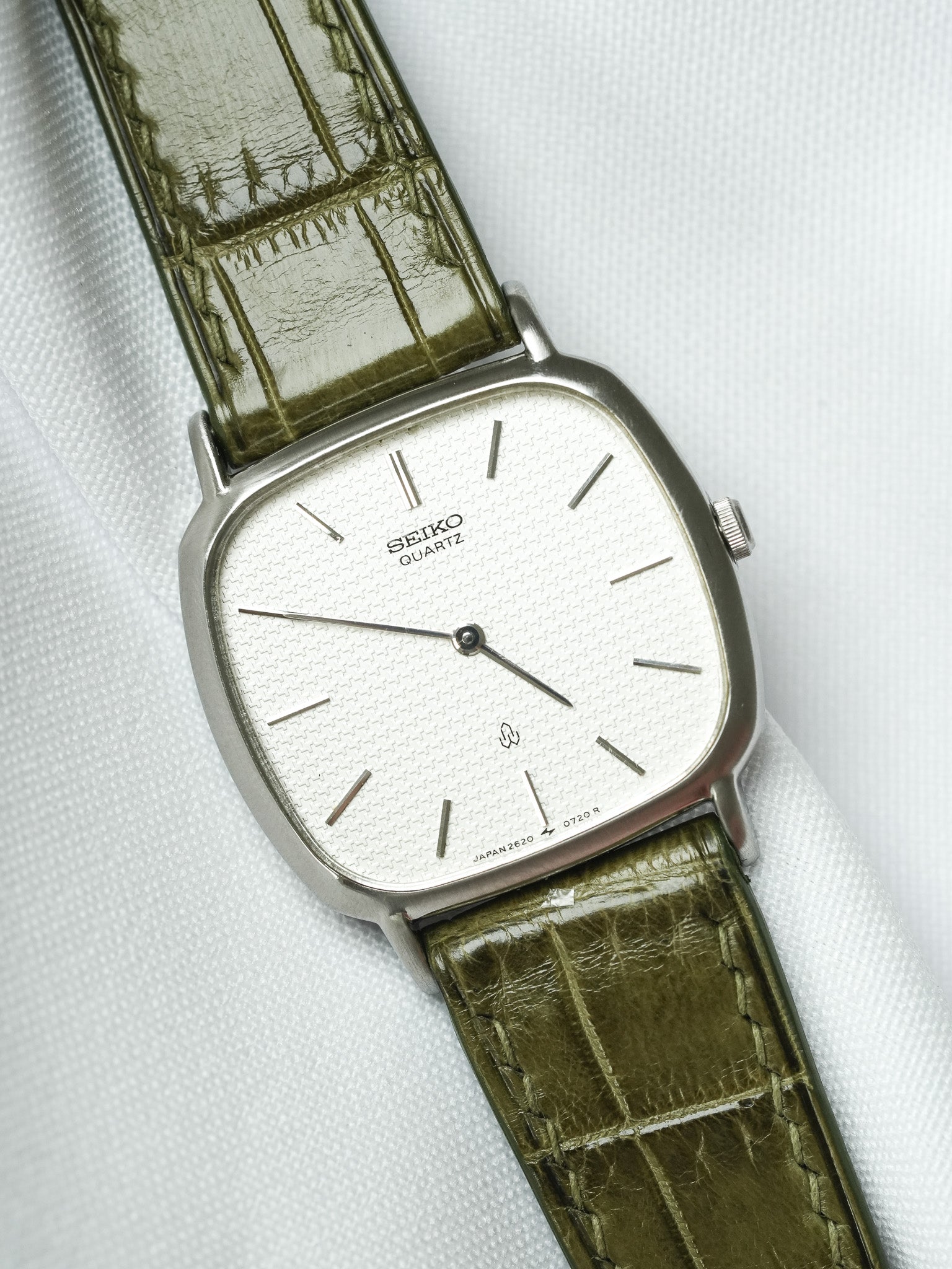 Vintage Seiko Watch - TV Guilloché Steel (1980) 