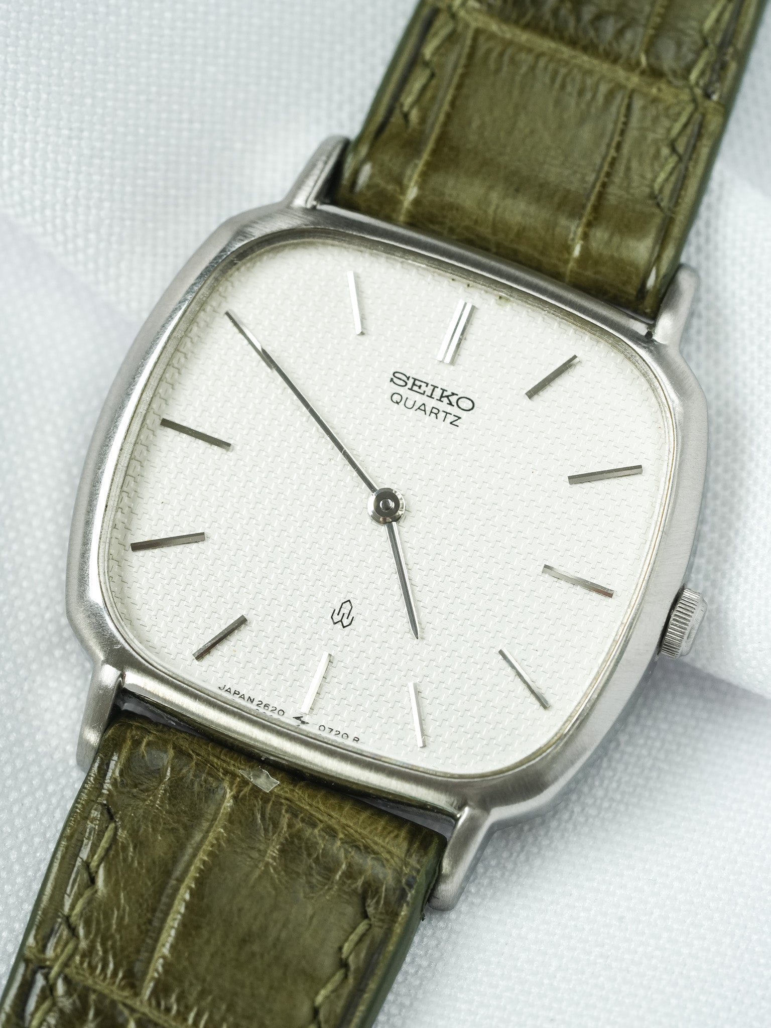 Vintage Seiko Watch - TV Guilloché Steel (1980) 