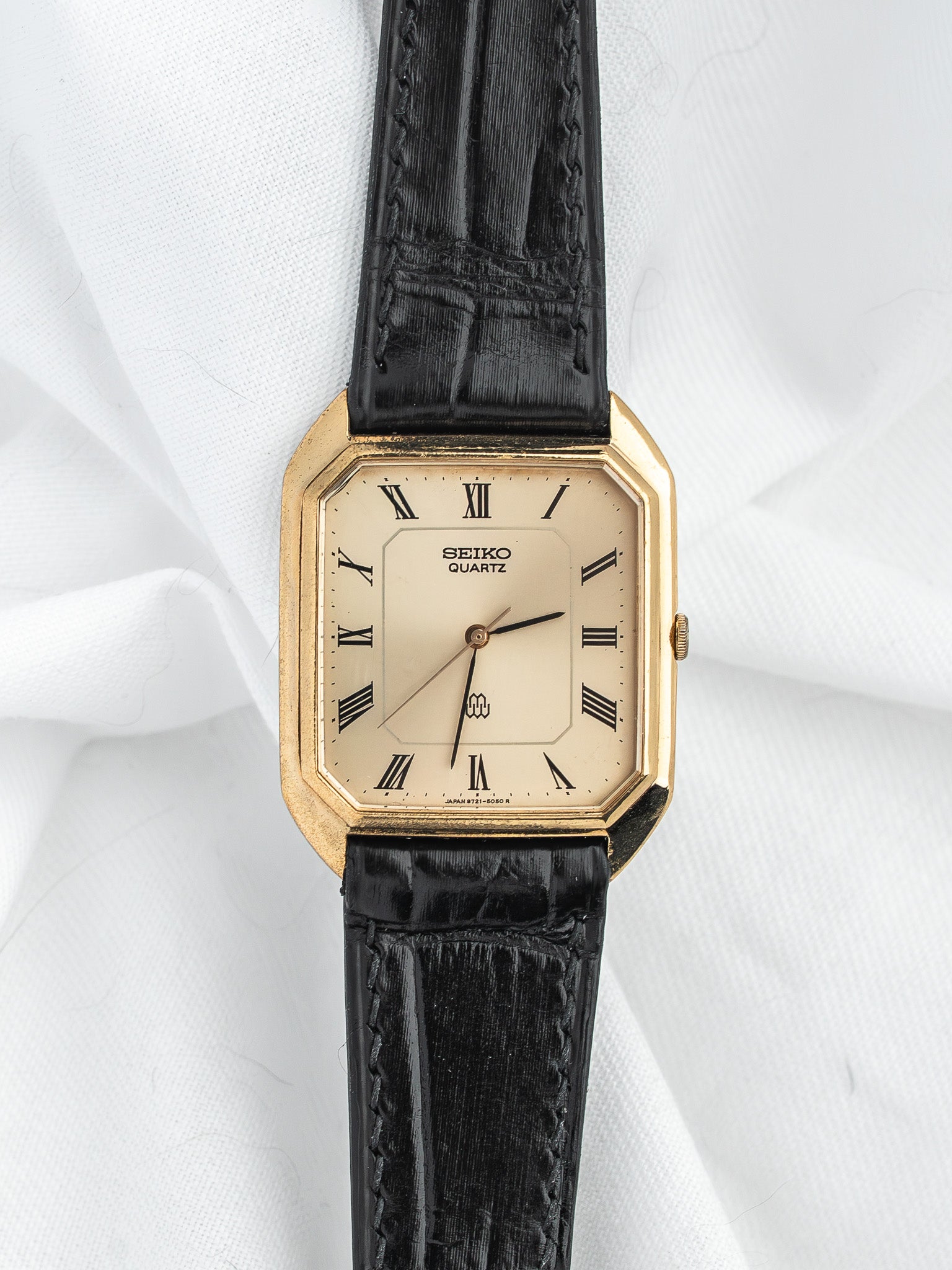 Seiko Twin Quartz Watch 9721-5050 — مطلي بالذهب (1980) 