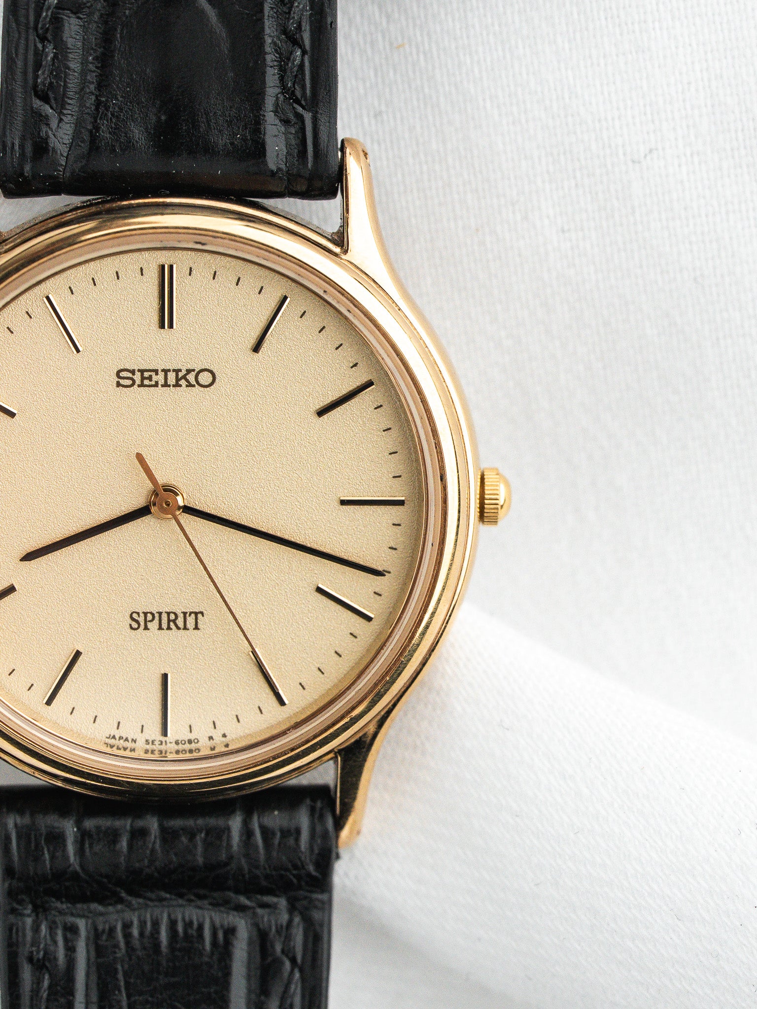 Seiko Vintage Spirit Watch 5E31-6040 — 镀金 (1988) 