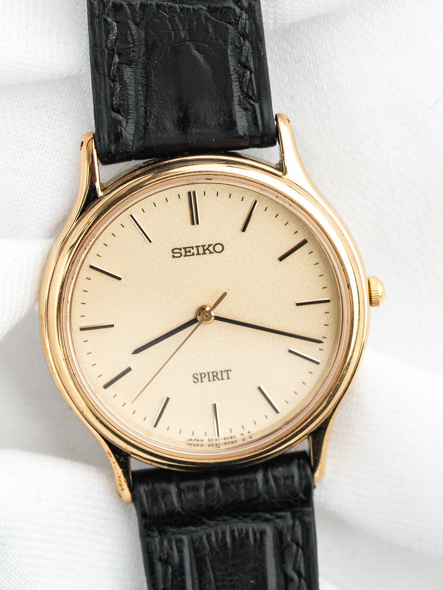 Seiko Vintage Spirit Watch 5E31-6040 — 镀金 (1988) 