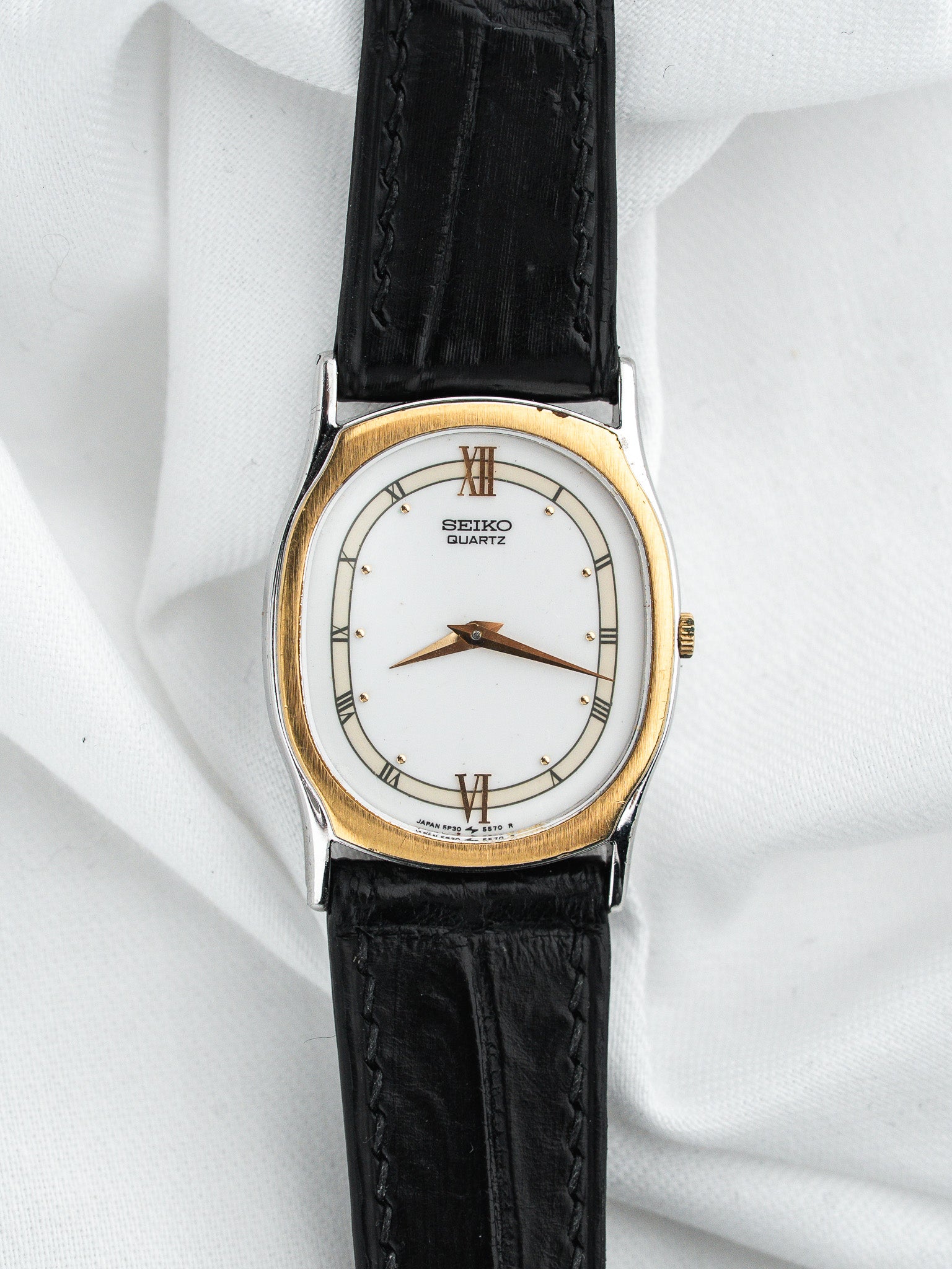 Seiko Vintage Watch 5P30-5360 — Two-Tone Roman Numerals (1996) 