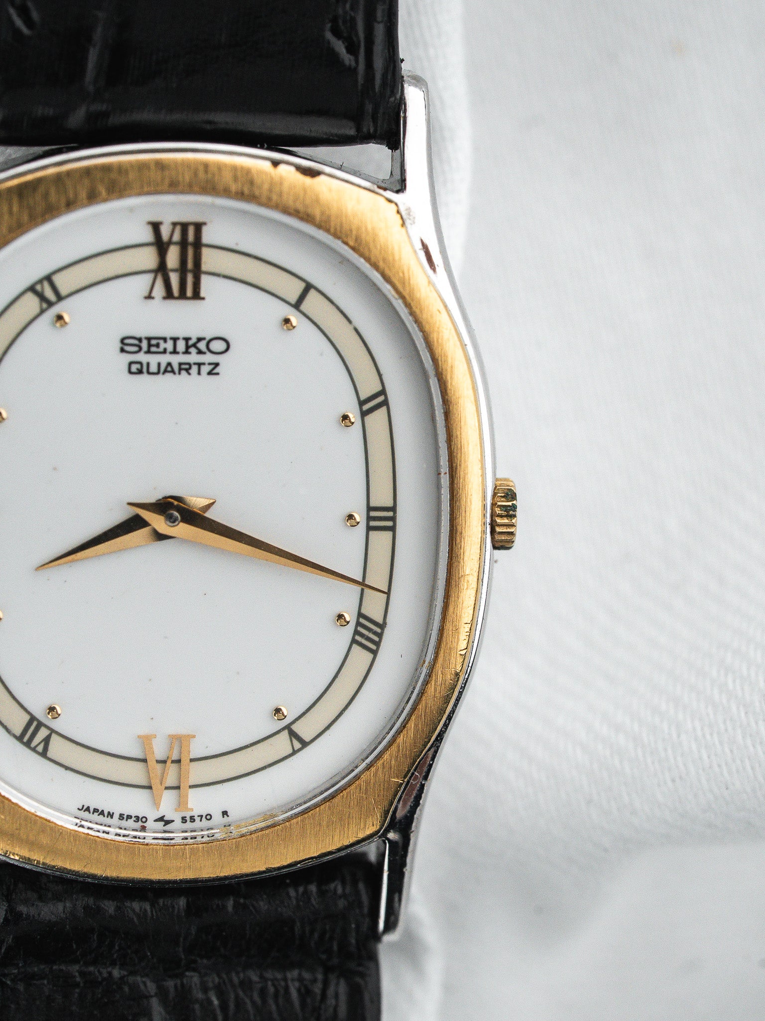 Seiko Vintage Watch 5P30-5360 — Two-Tone Roman Numerals (1996) 