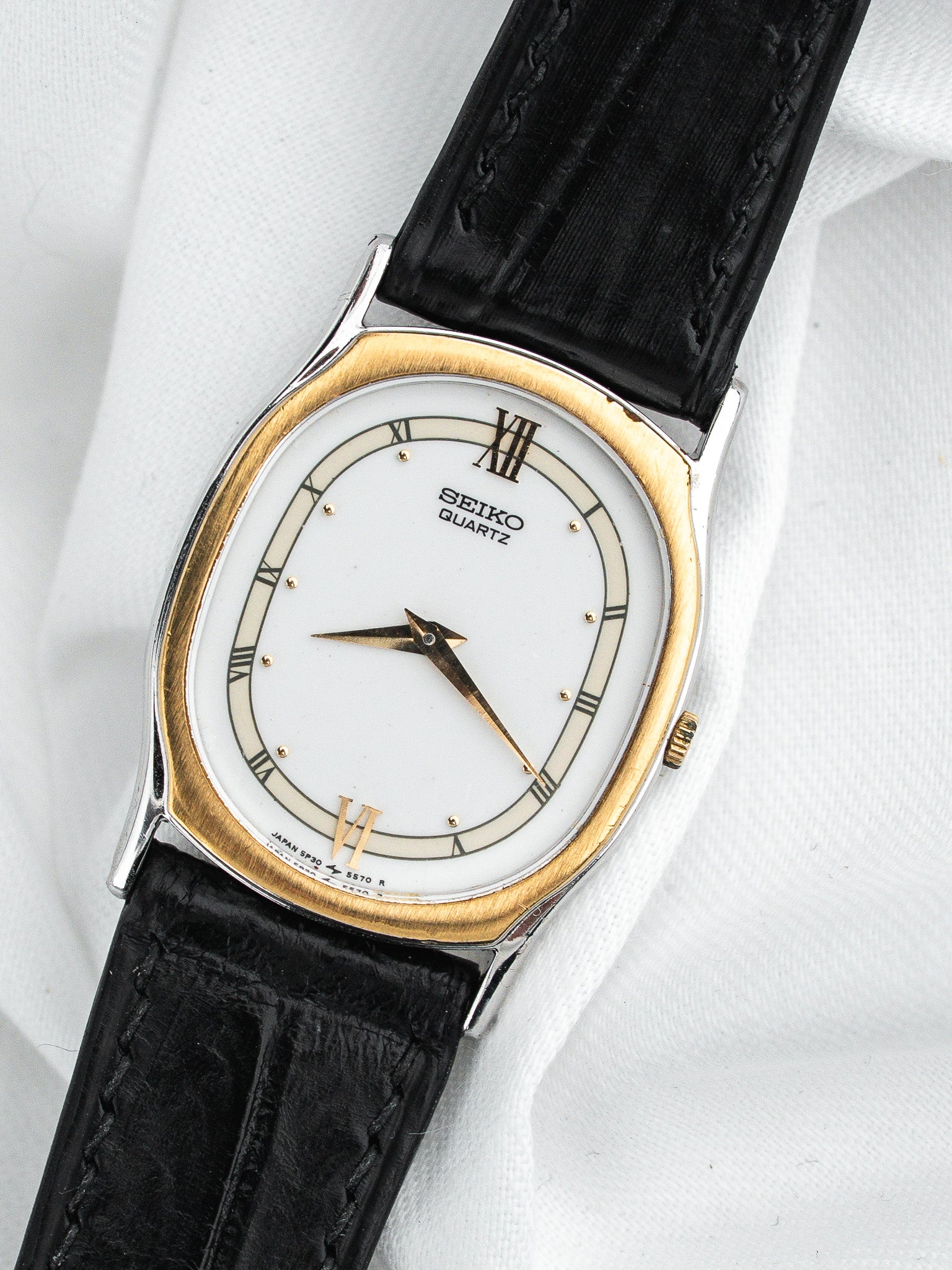 Seiko Vintage Watch 5P30-5360 — Two-Tone Roman Numerals (1996) 