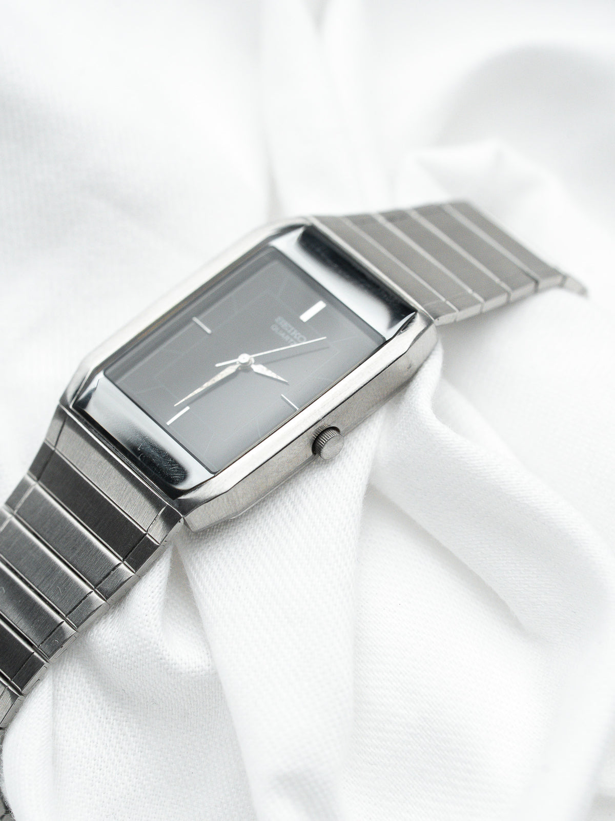 Fibbia in acciaio originale - Orologio Seiko Quartz 7431-5360 - Atelier Victor