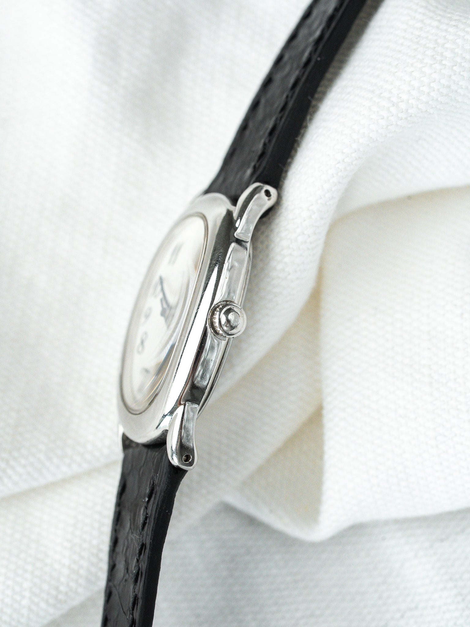 Montre Seiko Vintage - Baignoire Acier Cuir Noir 1F21-5B70 (2004) - Atelier Victor