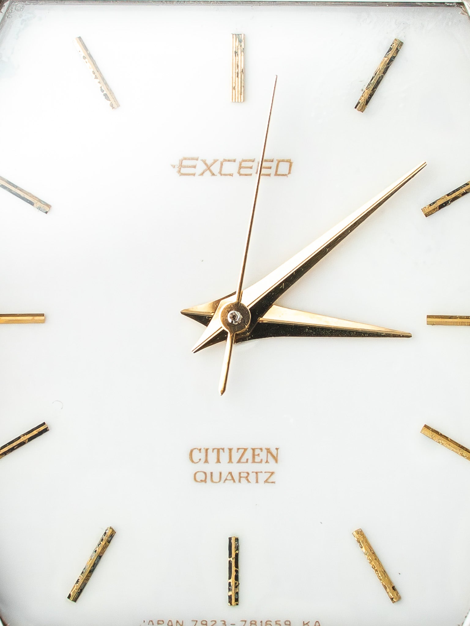 Montre Citizen Exceed Vintage - Acier Or Octogonale Allongée (1991)