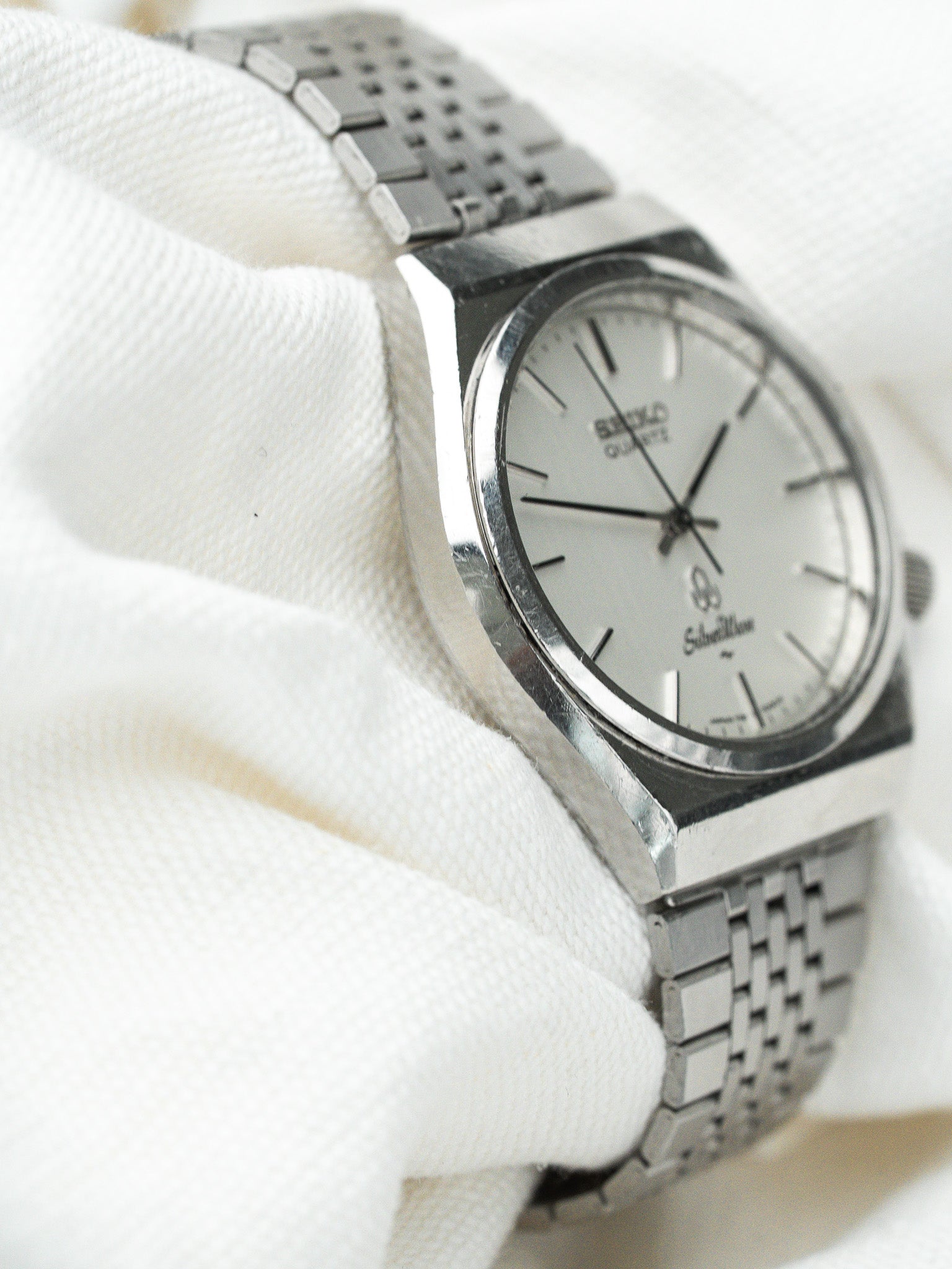 Montre Seiko SilverWave Quartz Vintage 7121-7000 — Cadran Argent (1978)