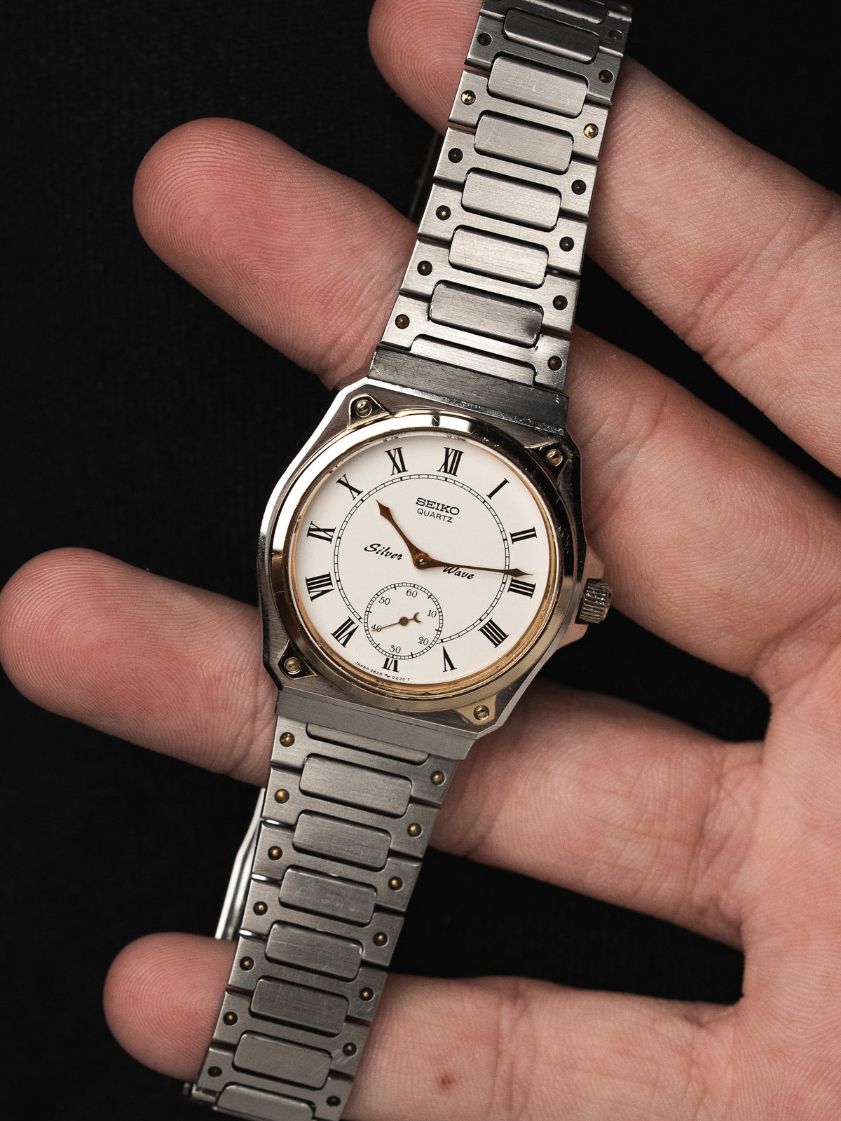 Seiko SilverWave Watch 2628-0060 — Two-Tone Sub-Seconds (1981) 