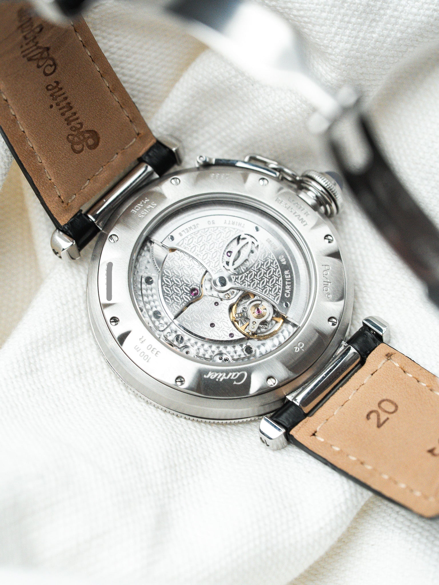 Orologio Cartier Pasha Power Reserve 2388 — Acciaio 39mm Full Set (1999) 