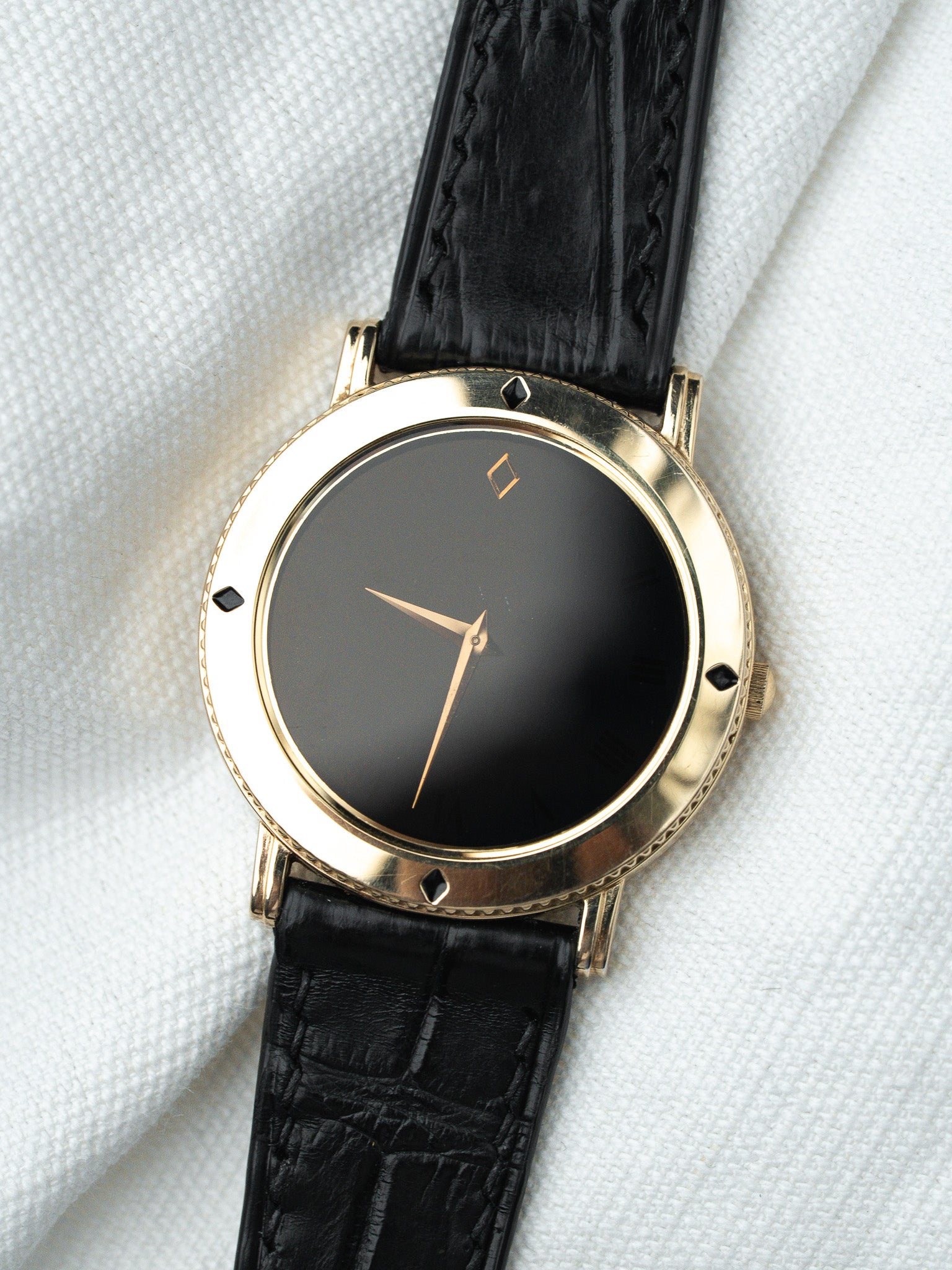 Vintage Seiko The Blackdiamond Collection Watch - Gold-Plated 