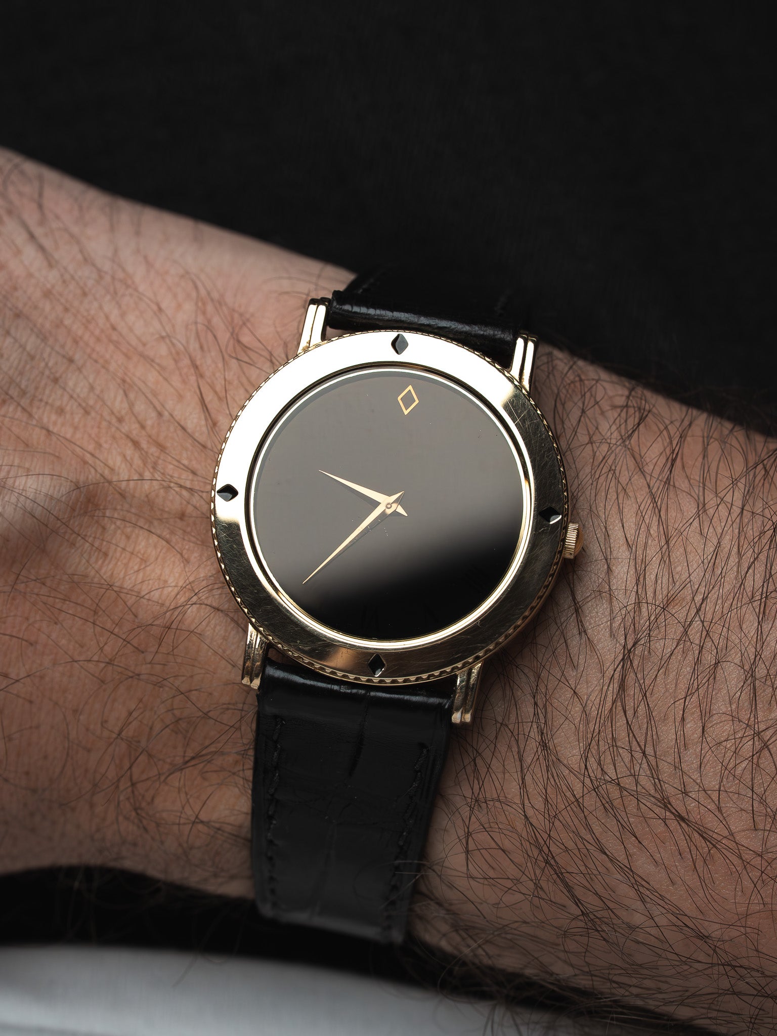 Vintage Seiko The Blackdiamond Collection Watch - Gold-Plated 