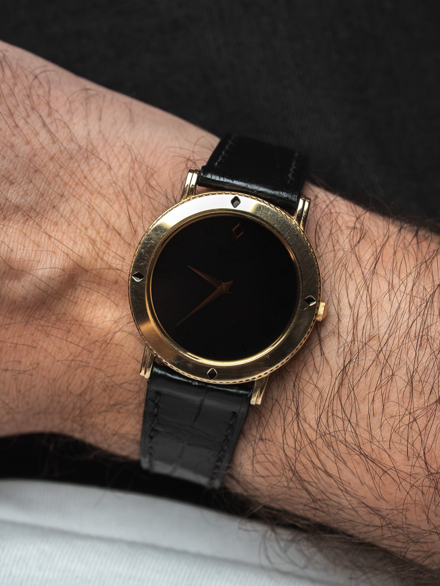 Vintage Seiko The Blackdiamond Collection Watch - Gold-Plated Concealed Dial (1999) 