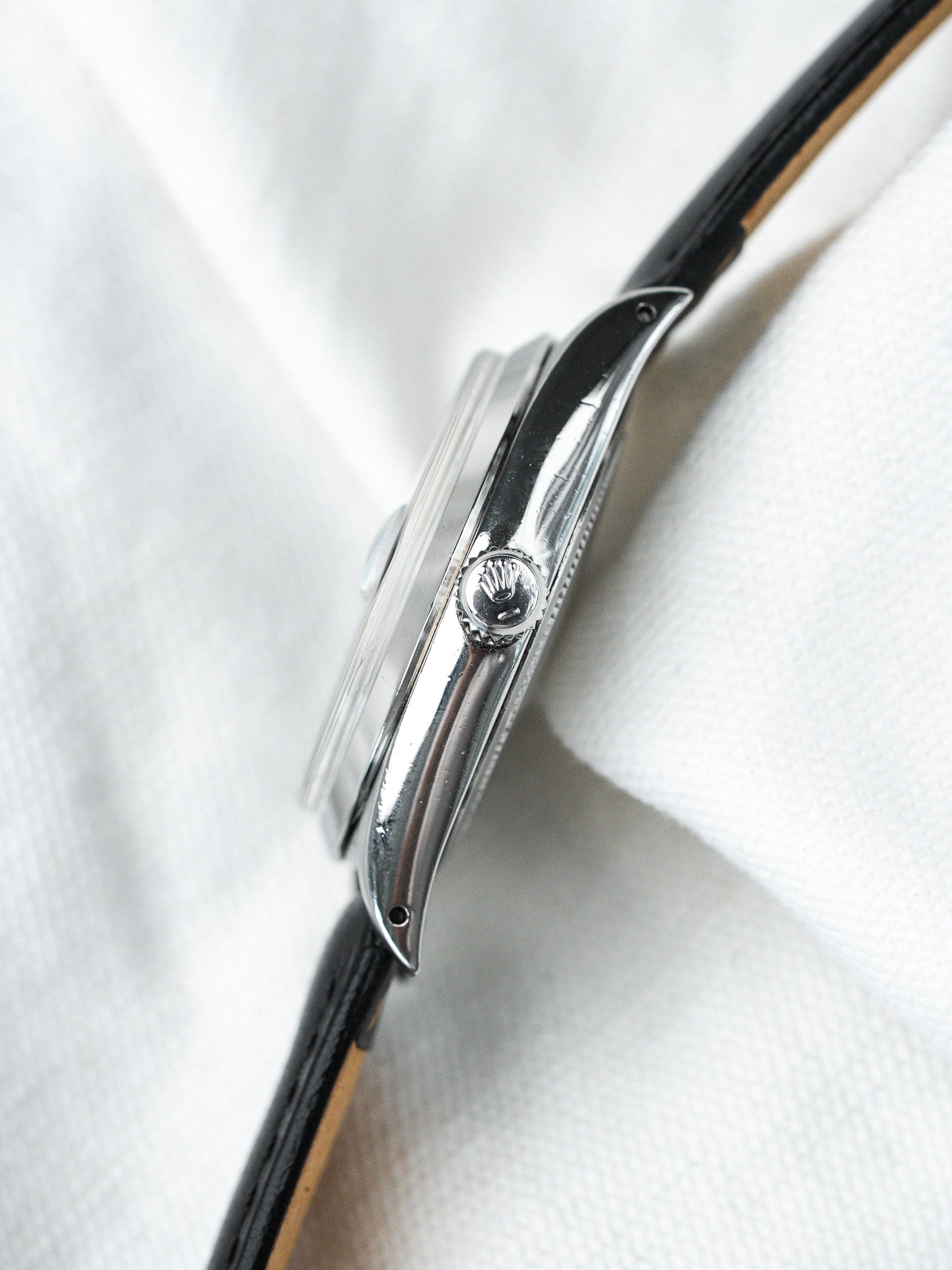 Reloj Vintage Rolex Oysterdate Precision 6694 (1966) – Cadran Noir Patiné & Acier 