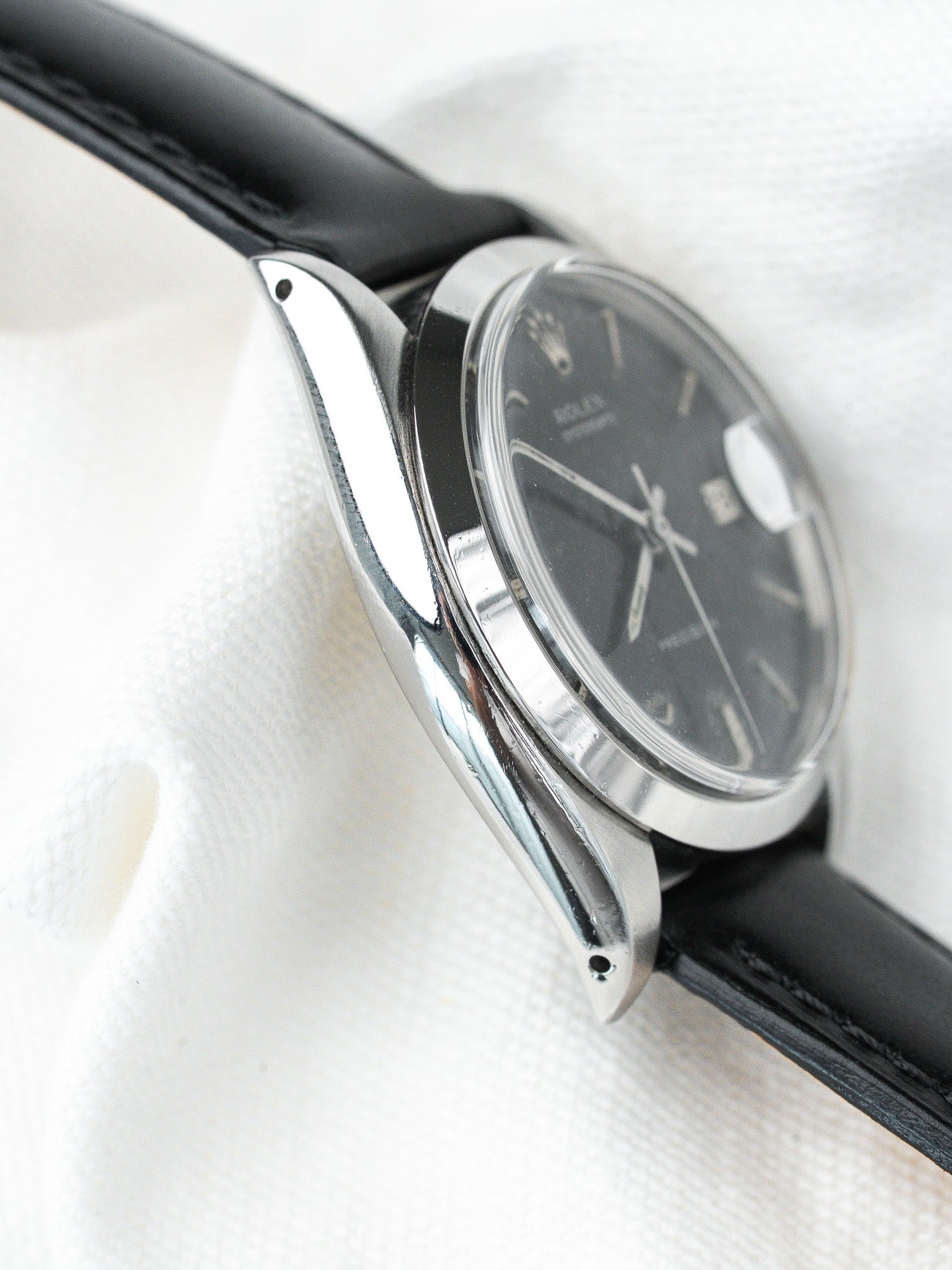 Reloj Vintage Rolex Oysterdate Precision 6694 (1966) – Cadran Noir Patiné & Acier 