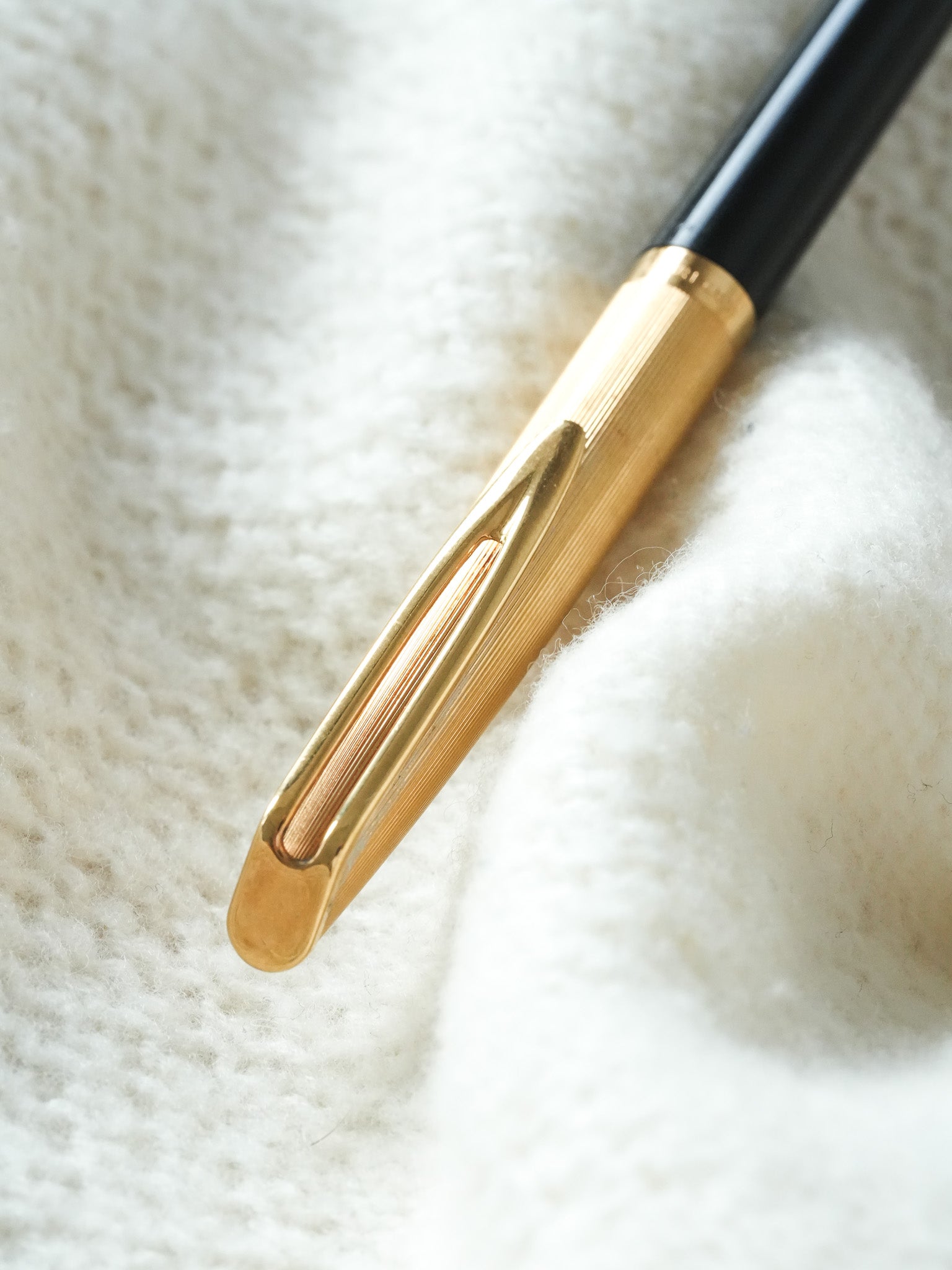 Waterman - Ballpoint pen rotating ballpoint pen CF MILLERAIES gold-plated and black - 1970s 