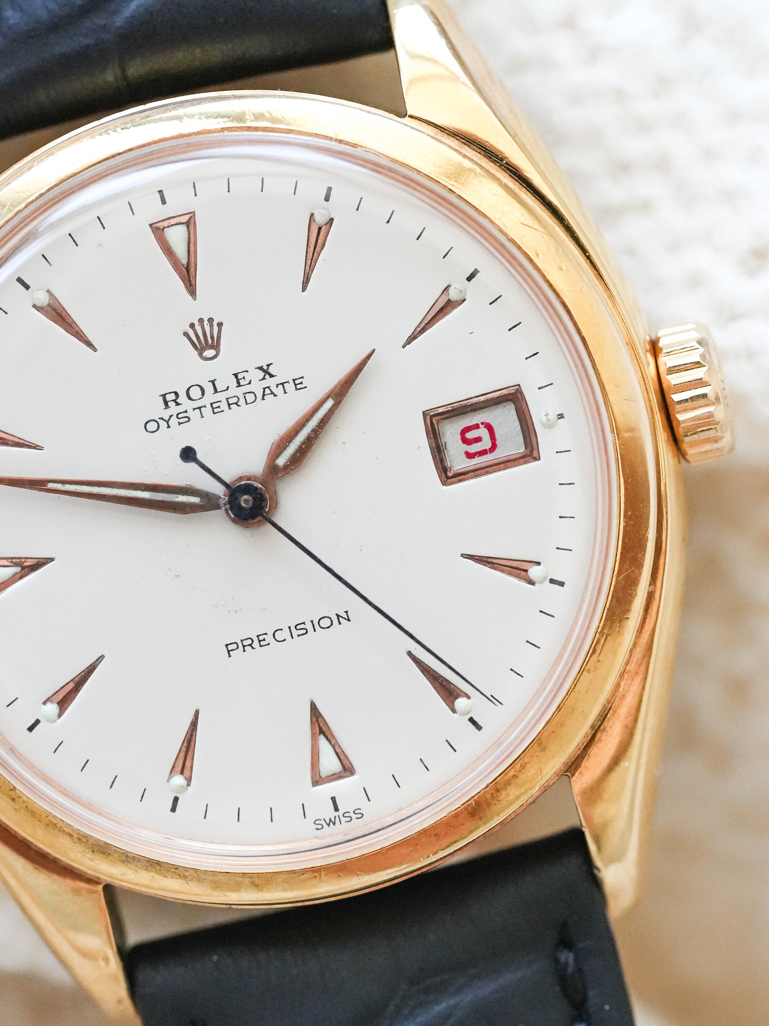 Rolex - Oysterdate Precision 6094 Placcato oro Champagne - 1952 