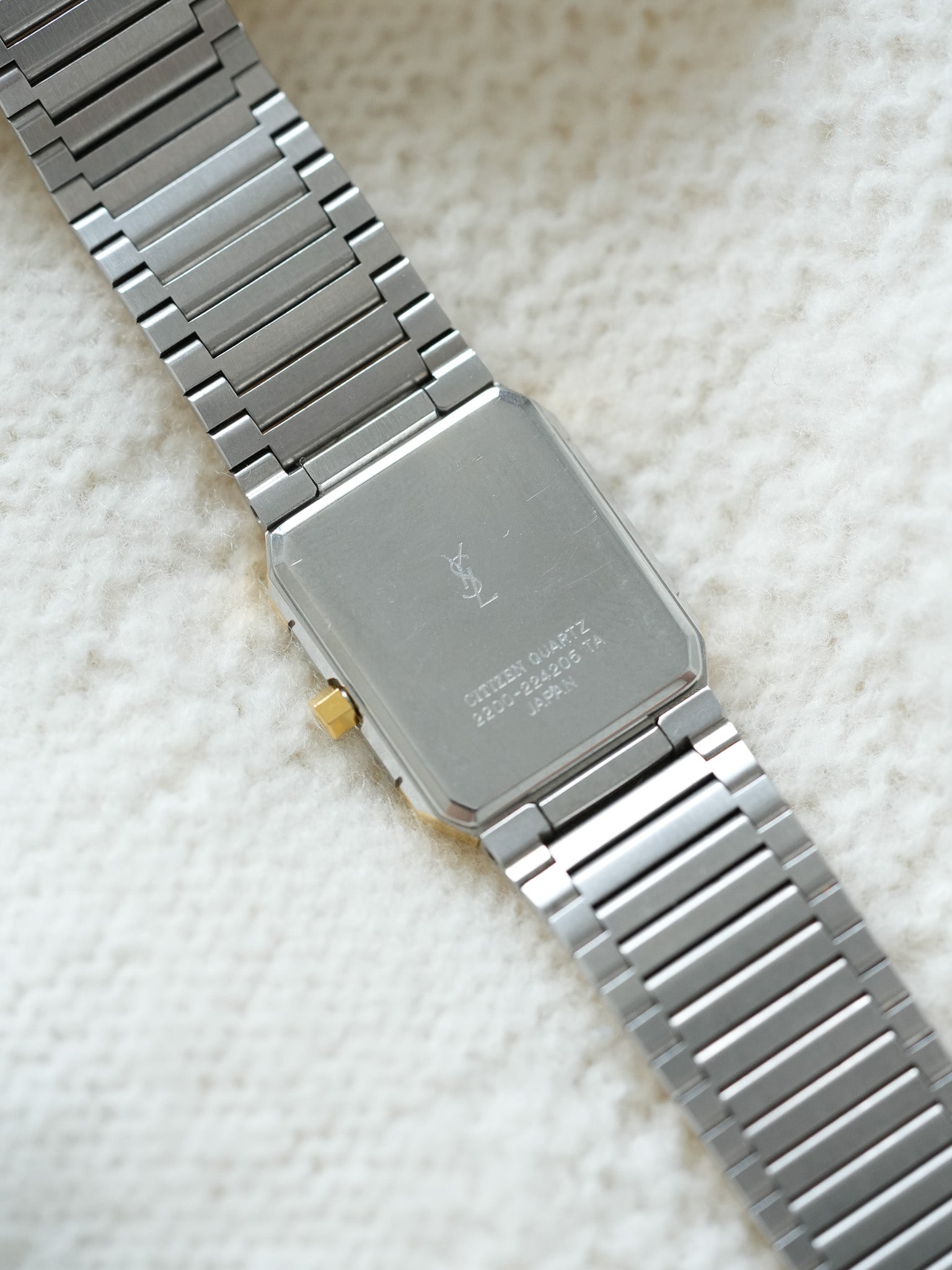 Yves Saint Laurent - YSL vintage Acier plaqué or - 1980s