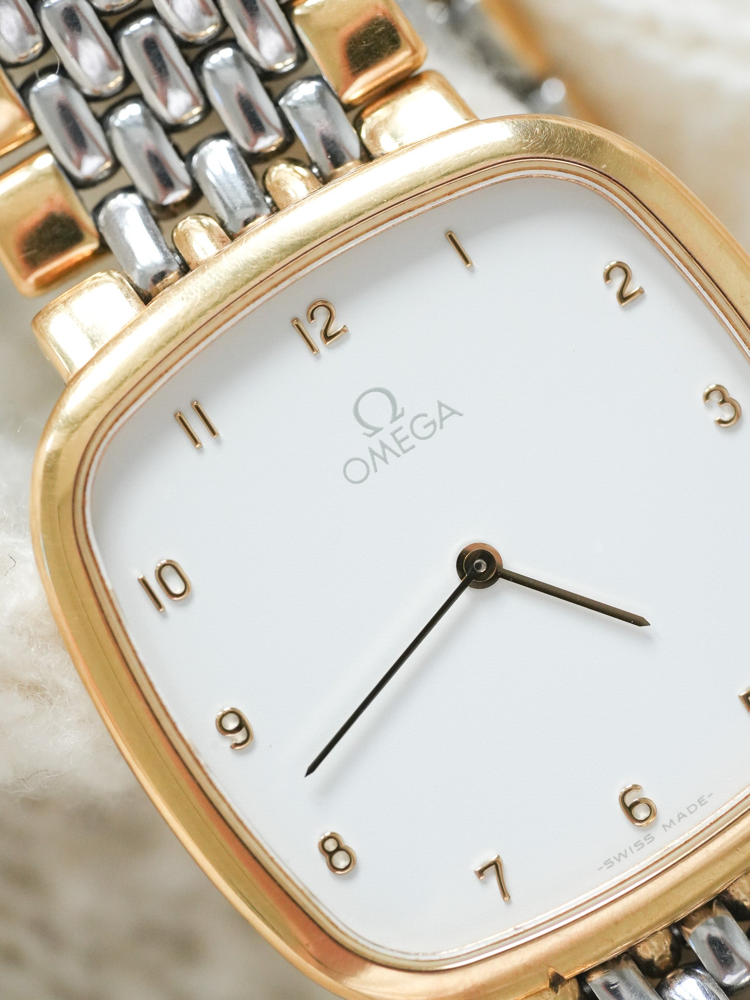 Omega - De Ville 电视 米粒钢 金 - 1986 