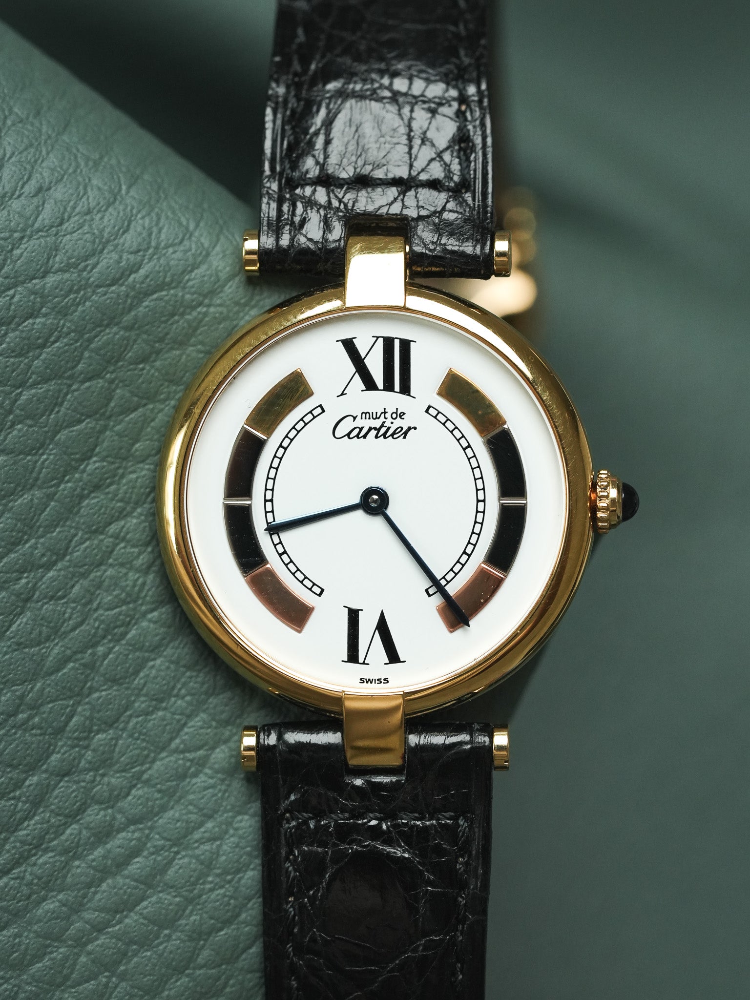 Cartier - Must of Cartier Vendome 1861 Large Trinity Dial Cartier 30mm - 1990s 
