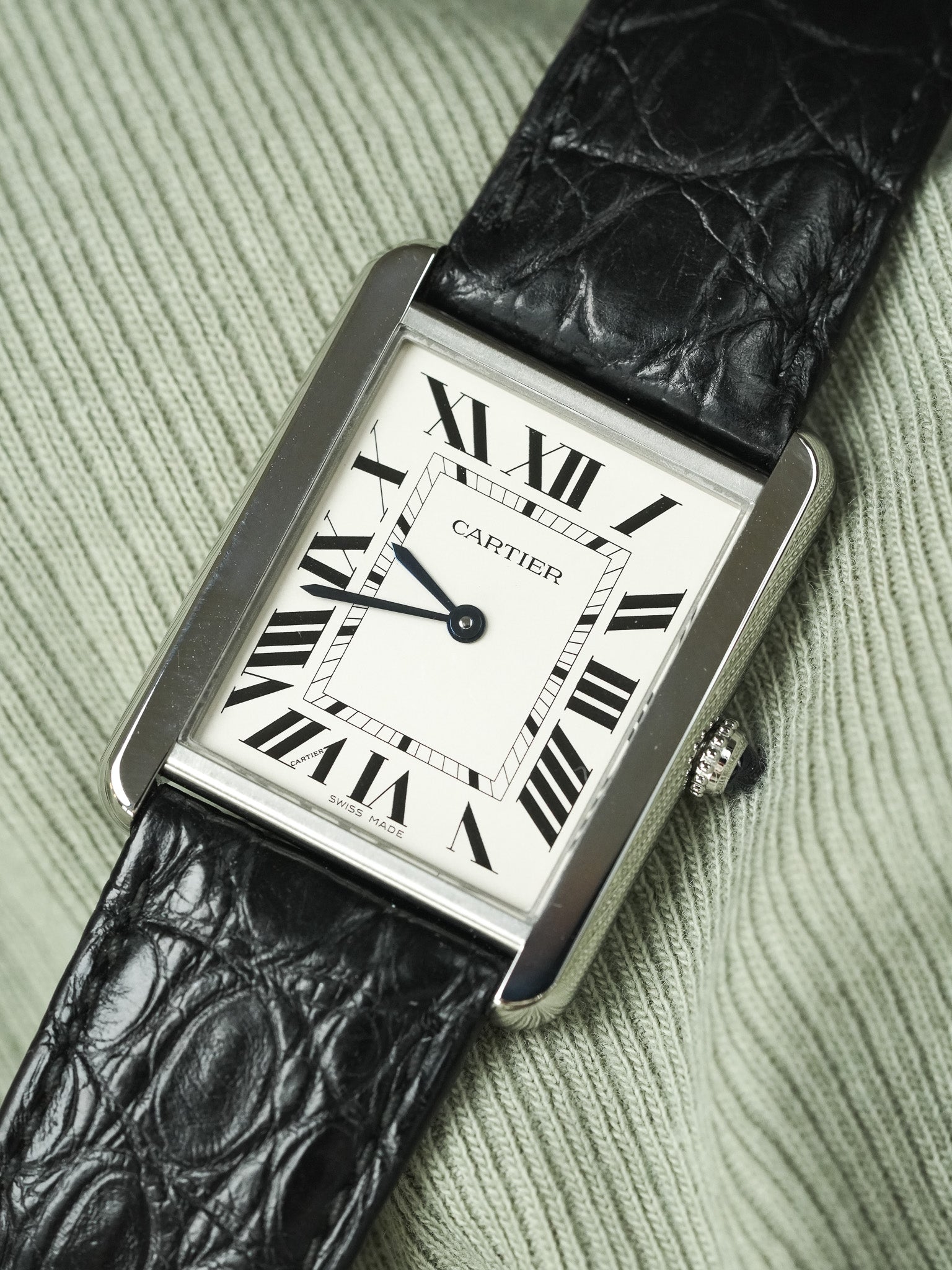 Cartier - 3169 Tank Solo Large Acier Quartz - 2010s