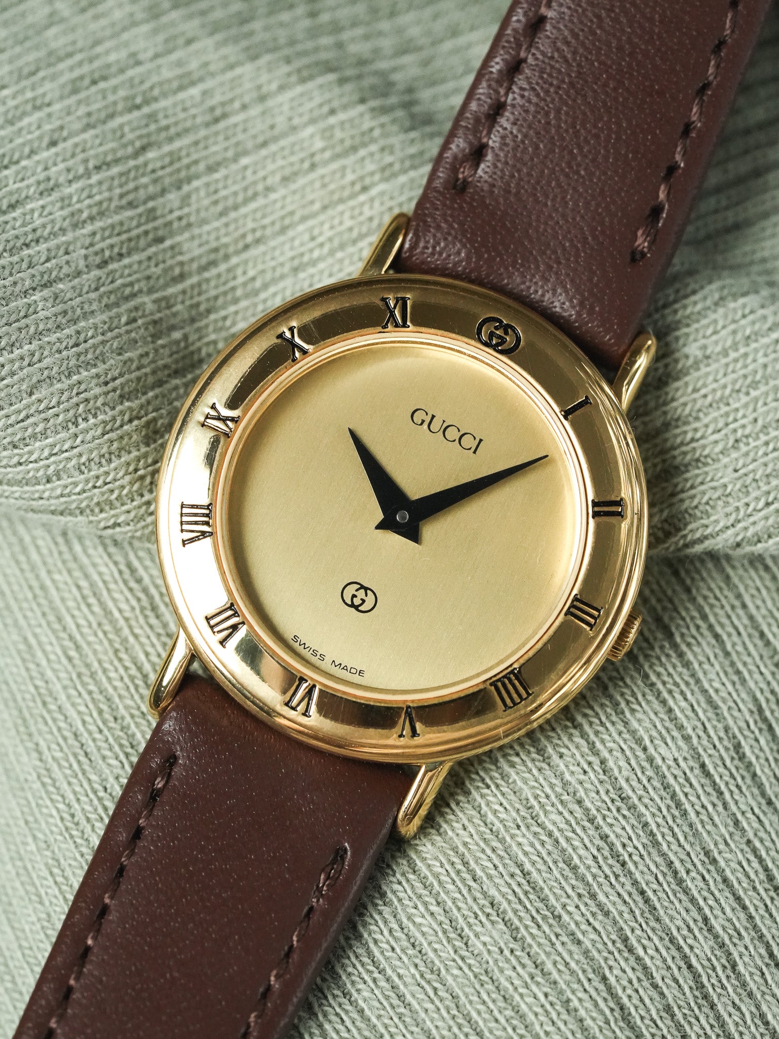 Gucci - Mini Ronde Or Cadran Or - 1990s