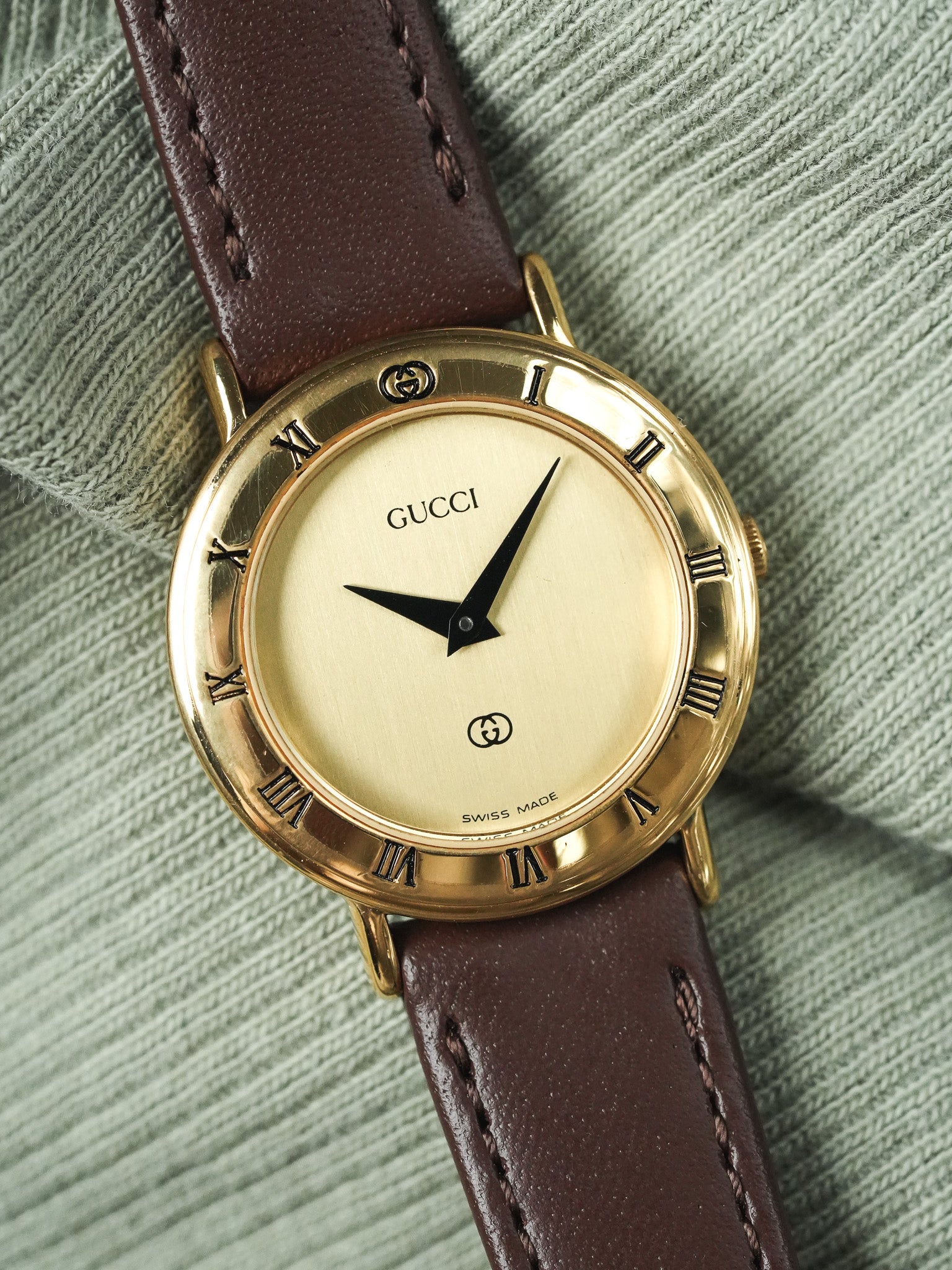 Gucci - Mini Ronde Or Cadran Or - 1990s