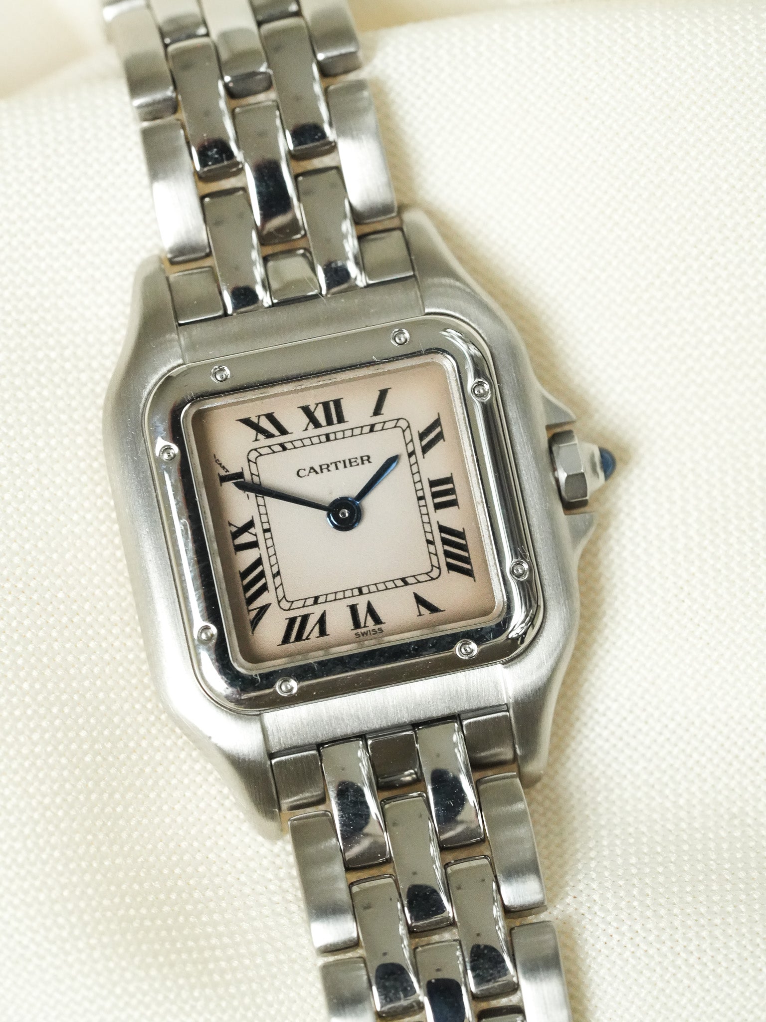 Cartier - Panthere Сталь 24мм Розовый циферблат реф 1320 - 1990s 