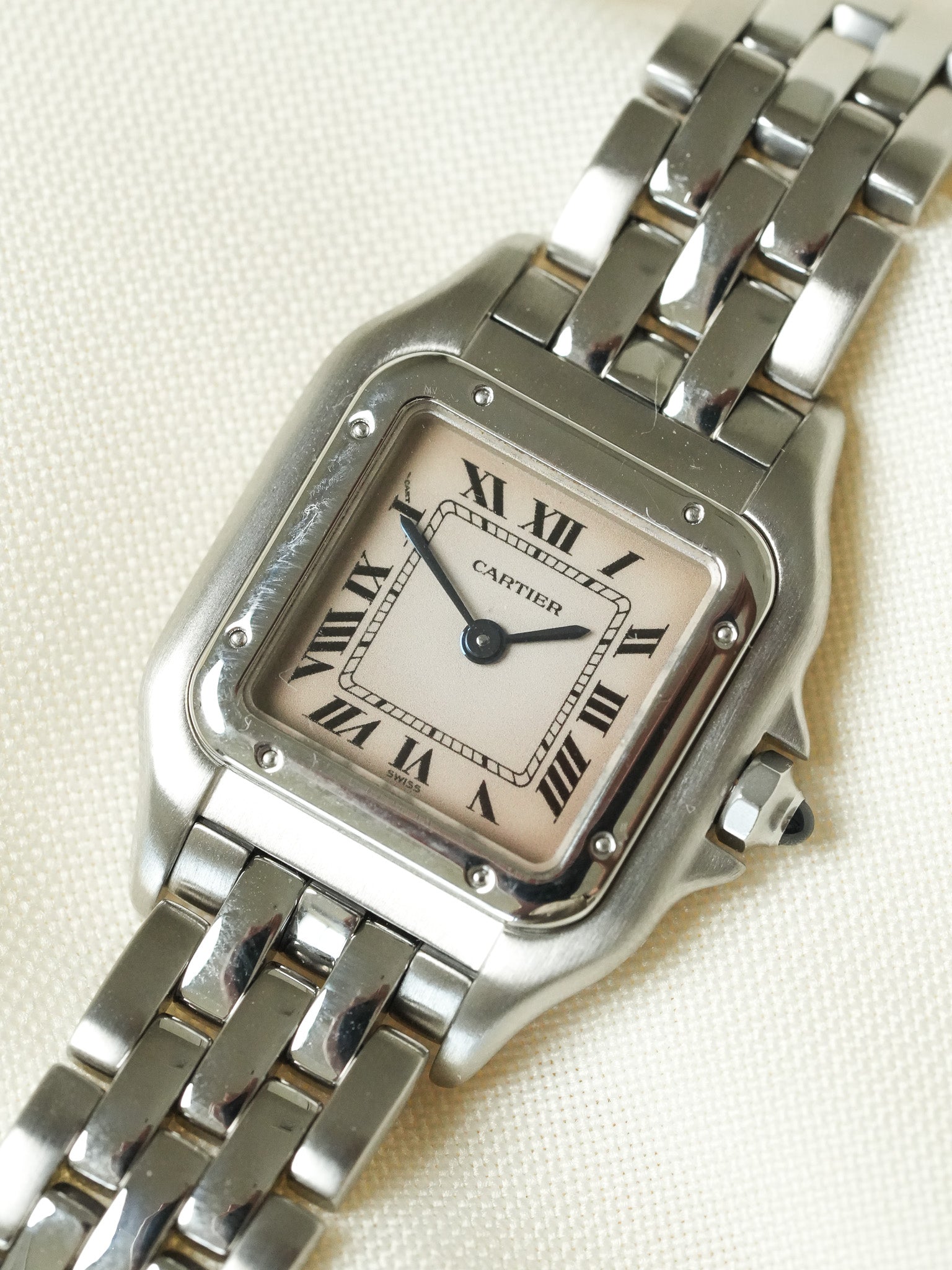 Cartier - Panthere Сталь 24мм Розовый циферблат реф 1320 - 1990s 