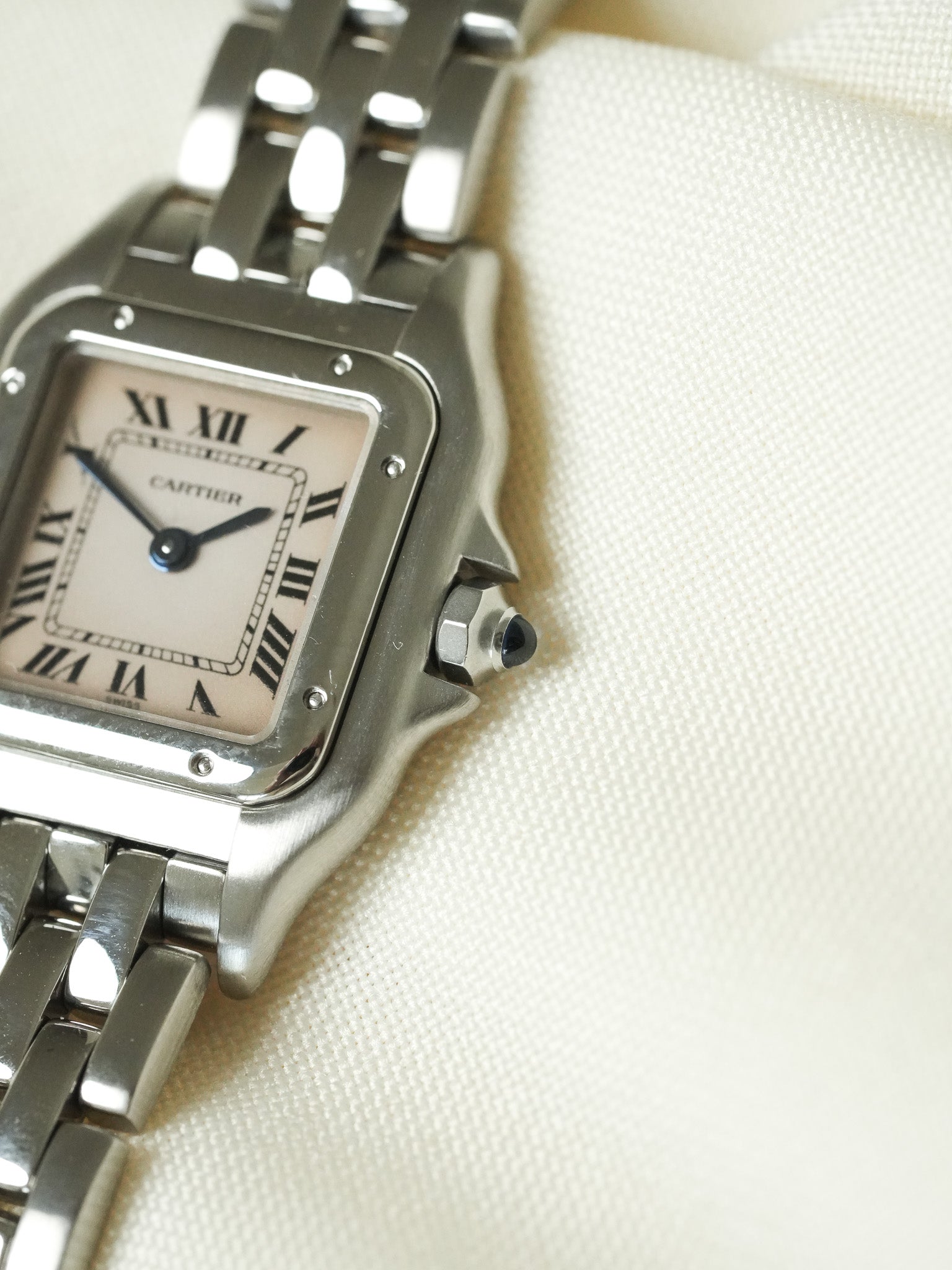 Cartier - Panthere Сталь 24мм Розовый циферблат реф 1320 - 1990s 