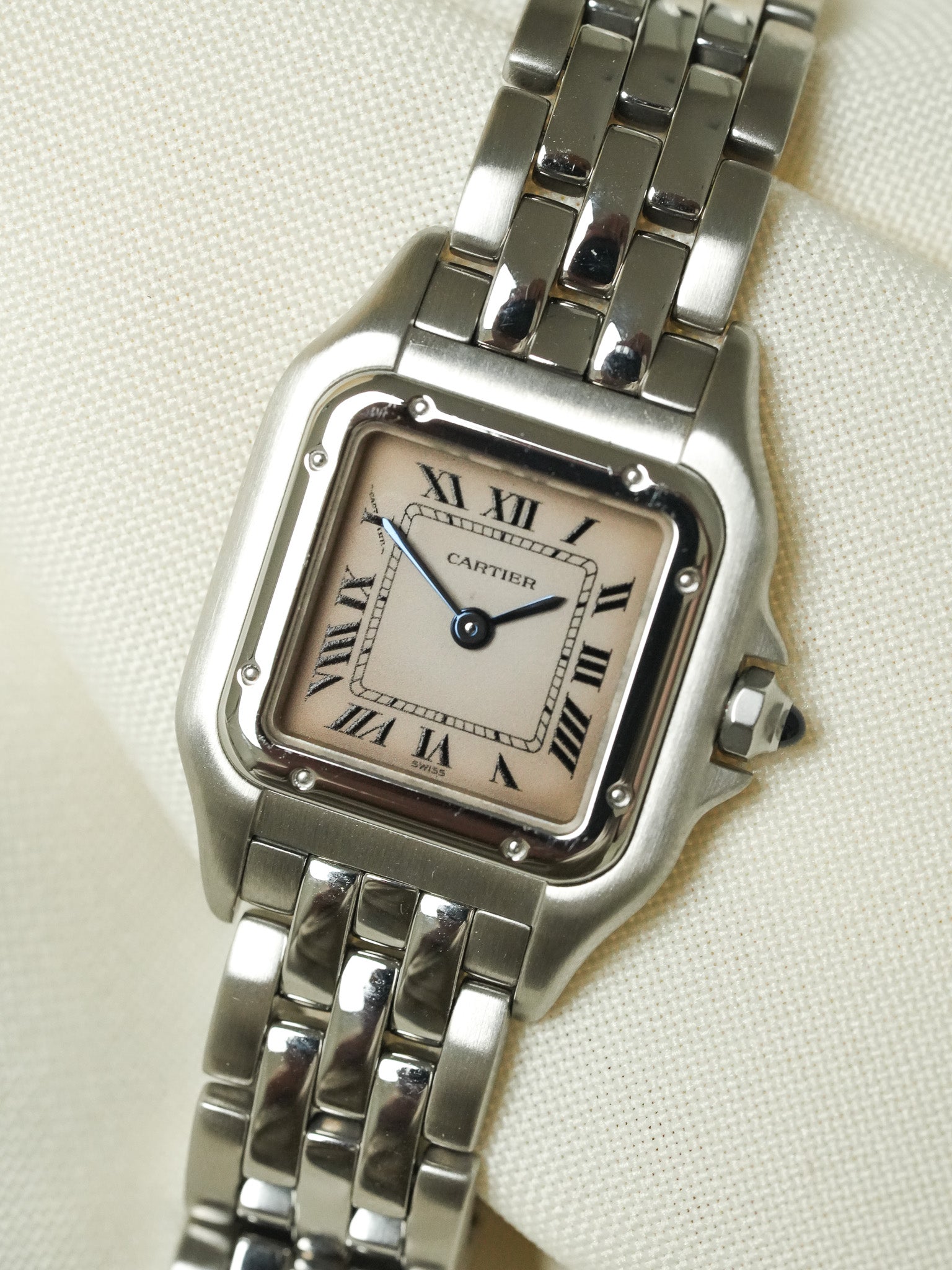 Cartier - Panthere Сталь 24мм Розовый циферблат реф 1320 - 1990s 