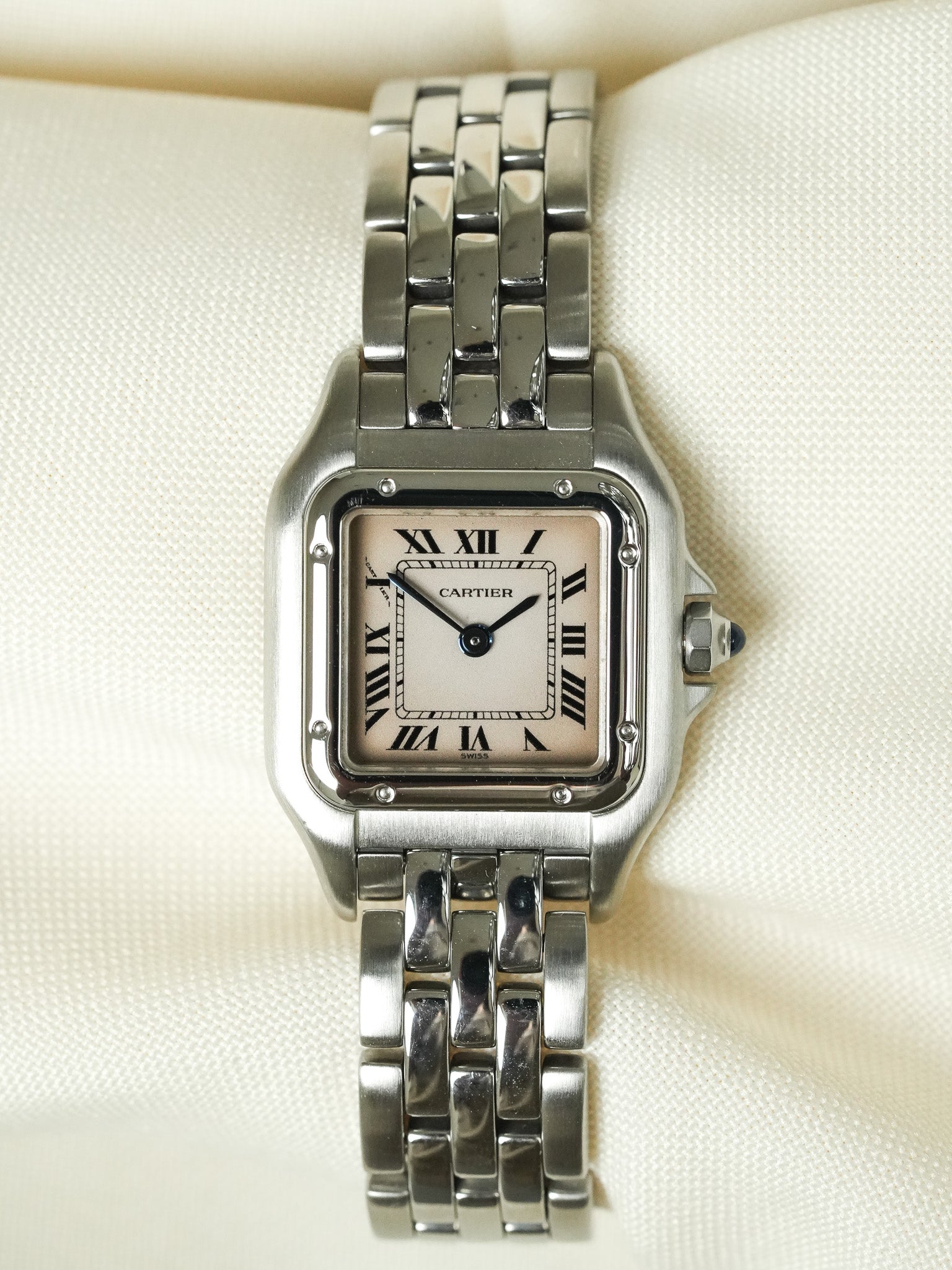 Cartier - Panthere Сталь 24мм Розовый циферблат реф 1320 - 1990s 