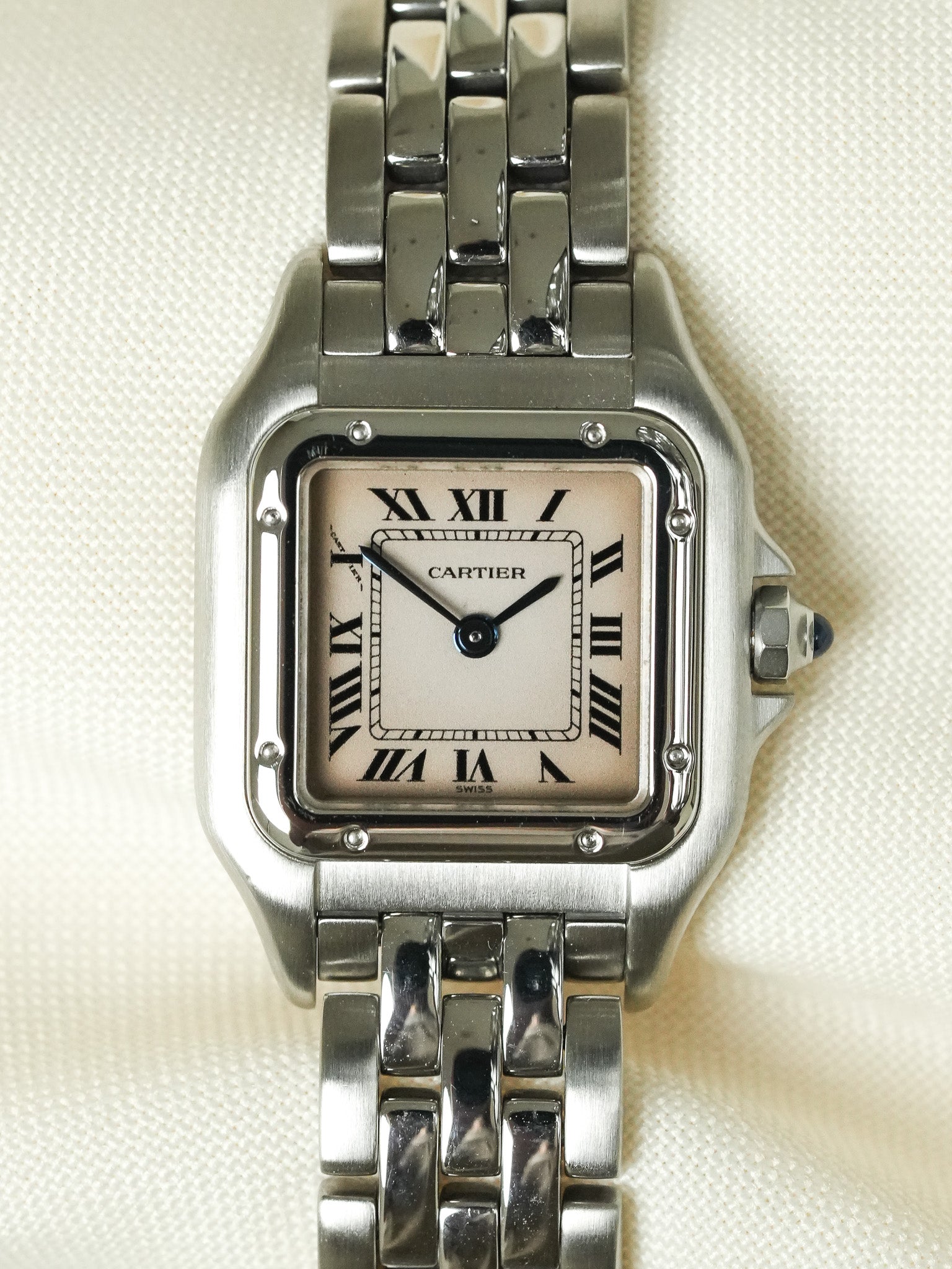 Cartier - Panthere Сталь 24мм Розовый циферблат реф 1320 - 1990s 