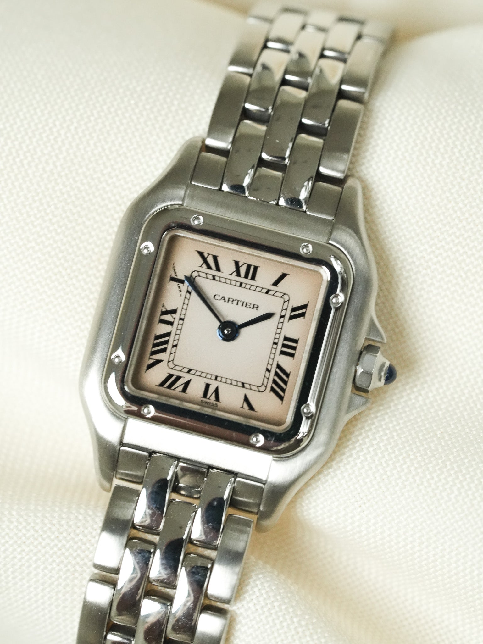 Cartier - Panthere Сталь 24мм Розовый циферблат реф 1320 - 1990s 