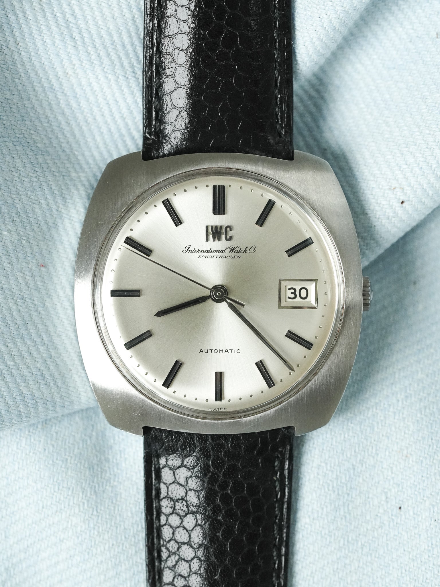 IWC - R814A 单块拉丝钢垫圈 cal.8541 