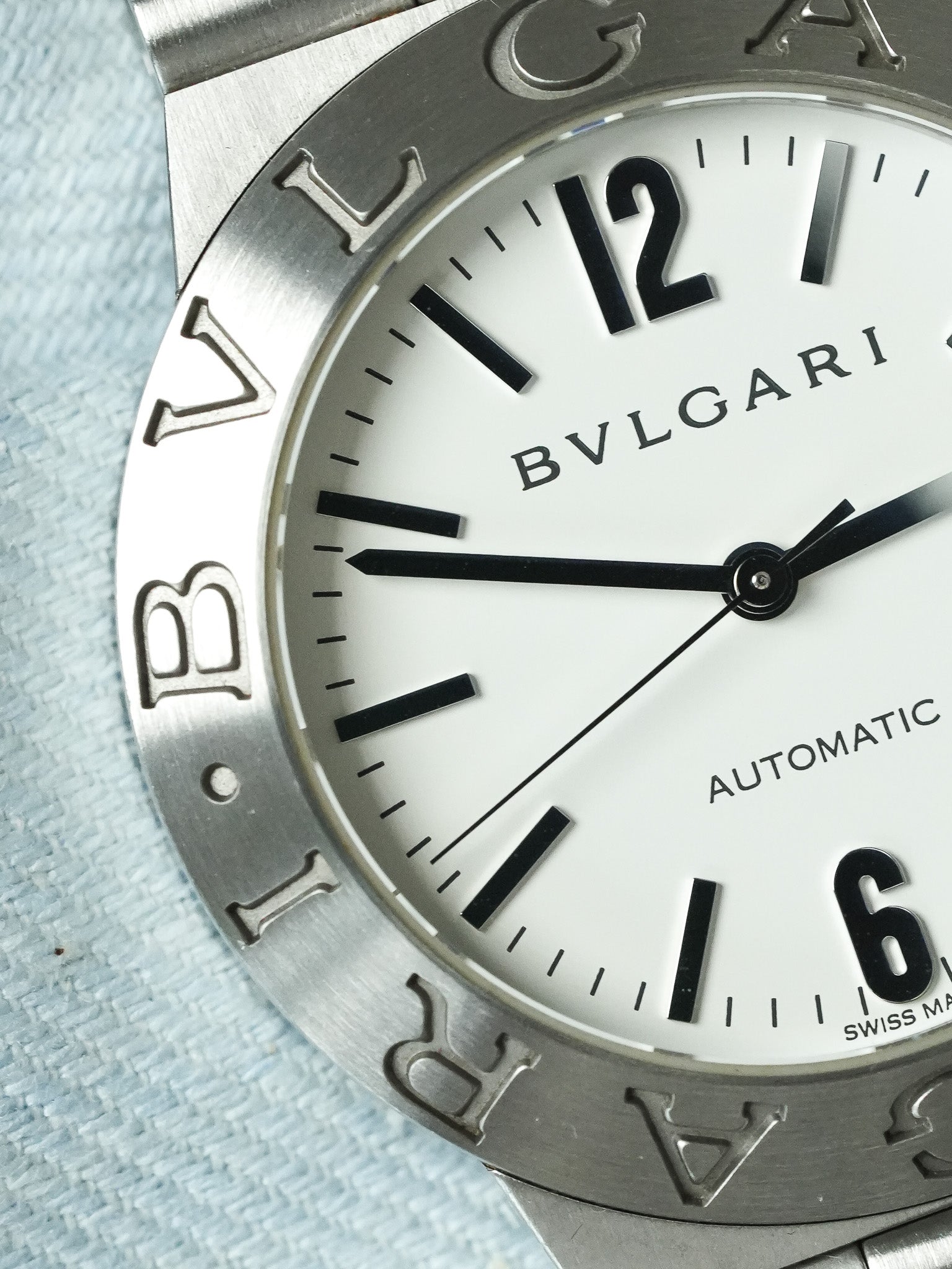Bvlgari - LCV35S Diagono Automatic Steel White Dial - 2000s 