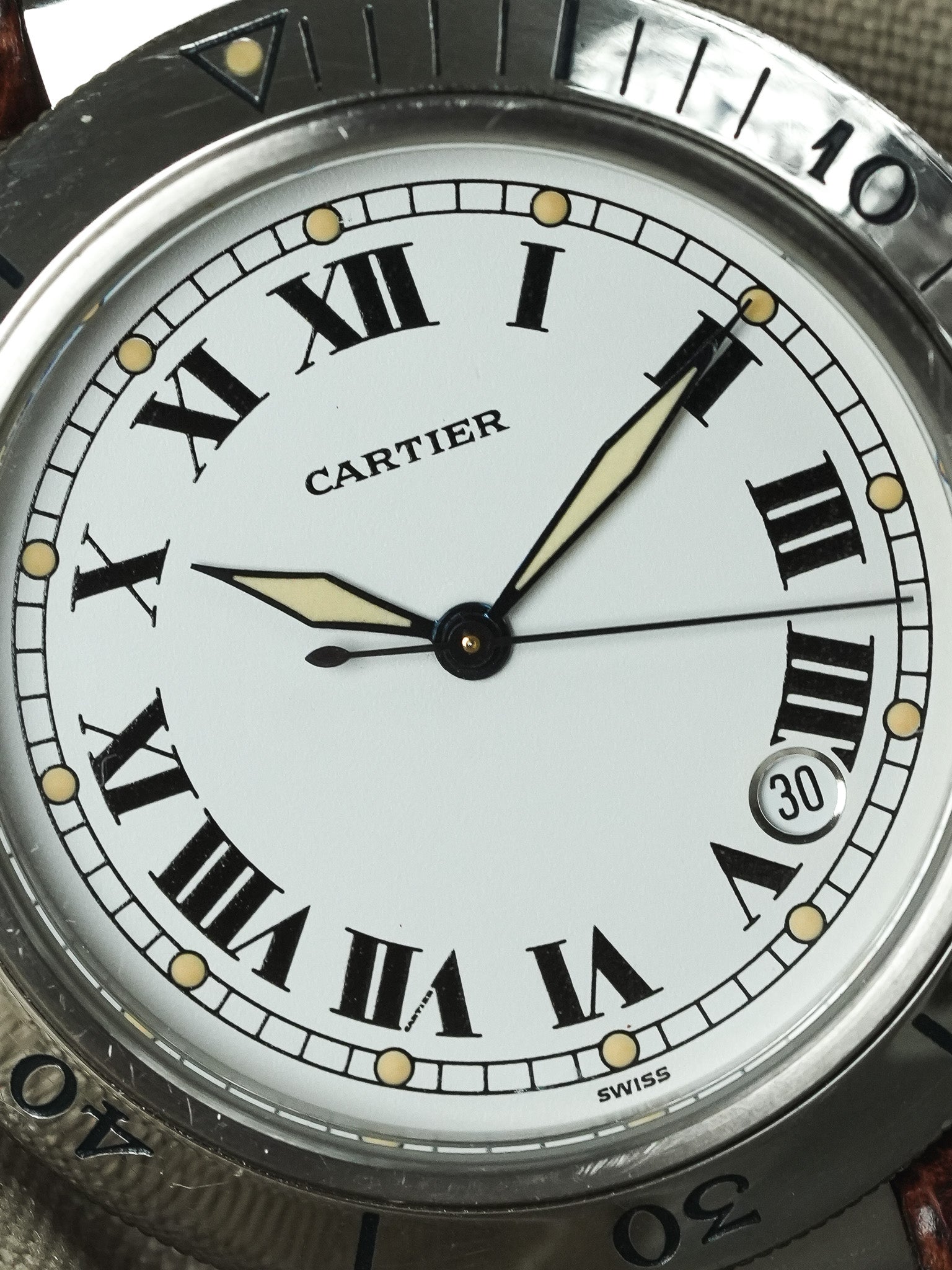 Cartier - Pasha R4020 38mm Cabochon bleu - 2000s