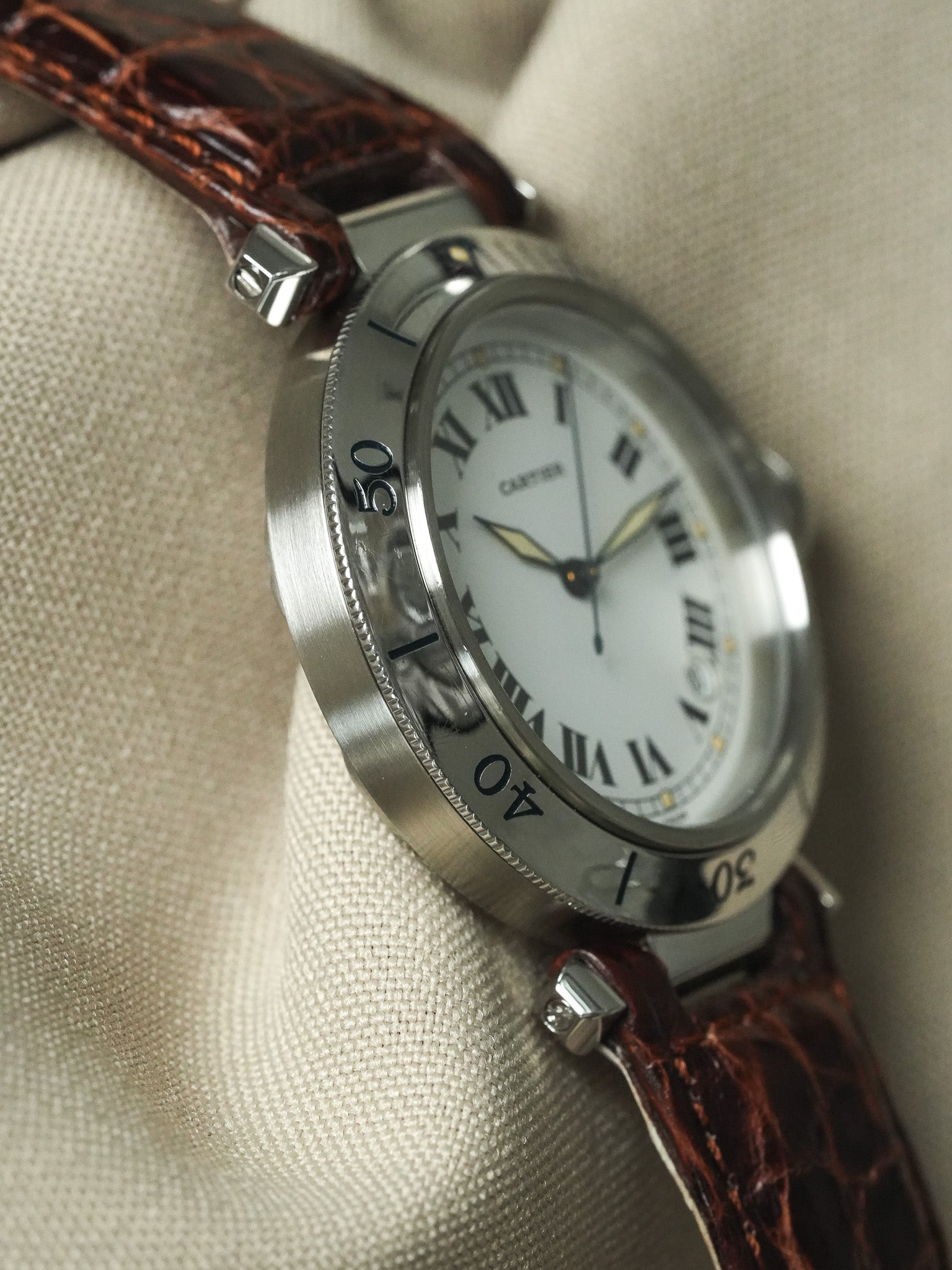 Cartier - Pasha R4020 38mm Cabochon bleu - 2000s