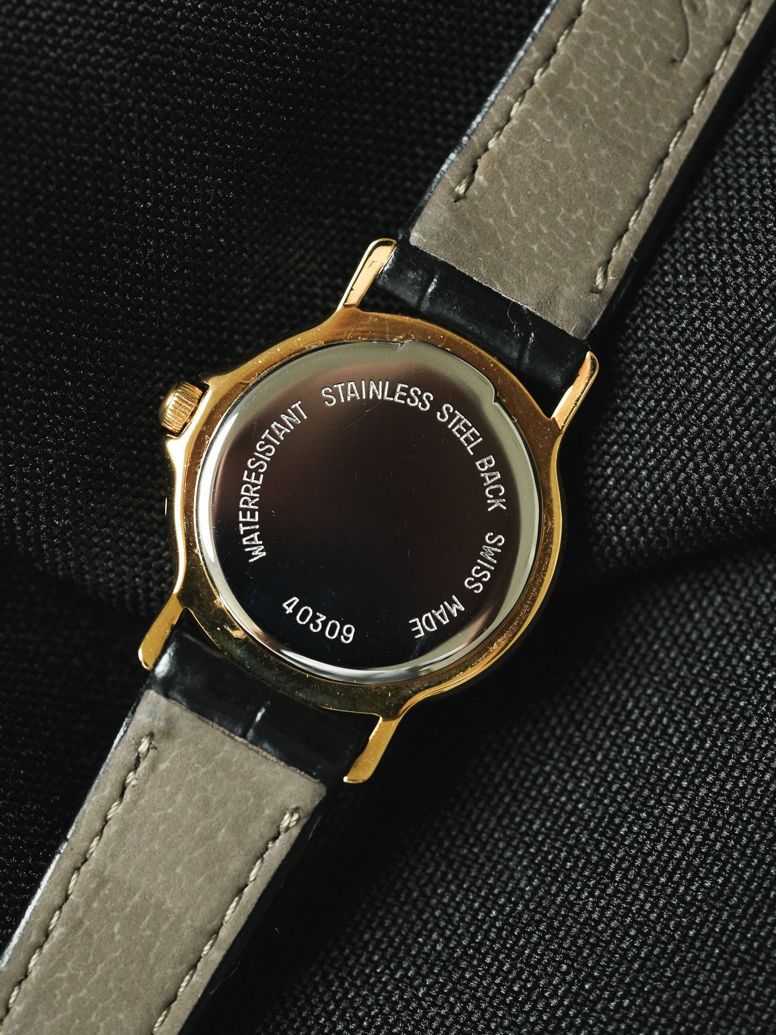 Givenchy - Mini Ronde Plaqué or Cadran blanc - 1990s