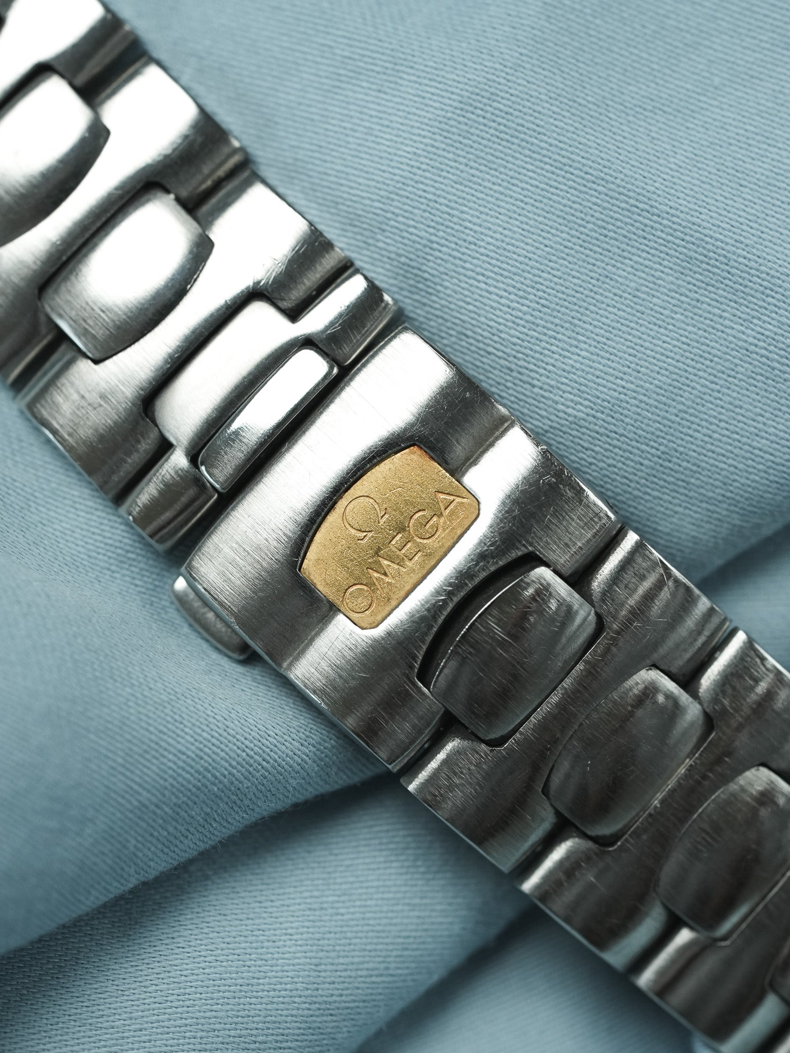 Omega - Seamaster Polaris Daydate Anthracite Or 18k - 1980s