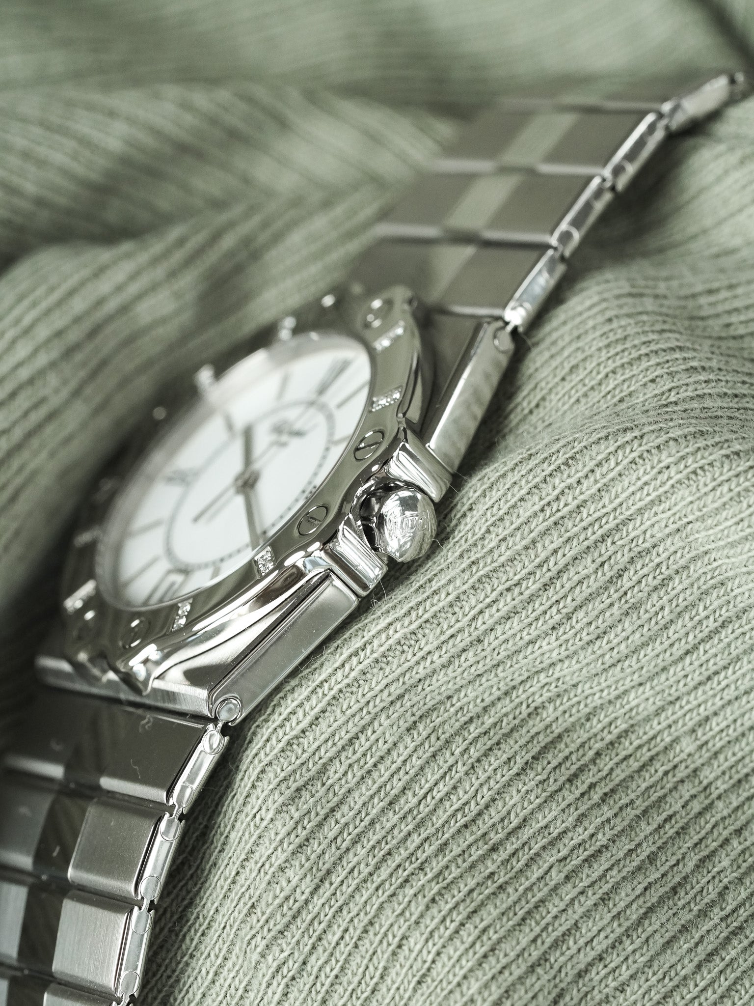 Chopard - St Moritz 8023 LUC Stahl Diamanten 32mm - 1990s 