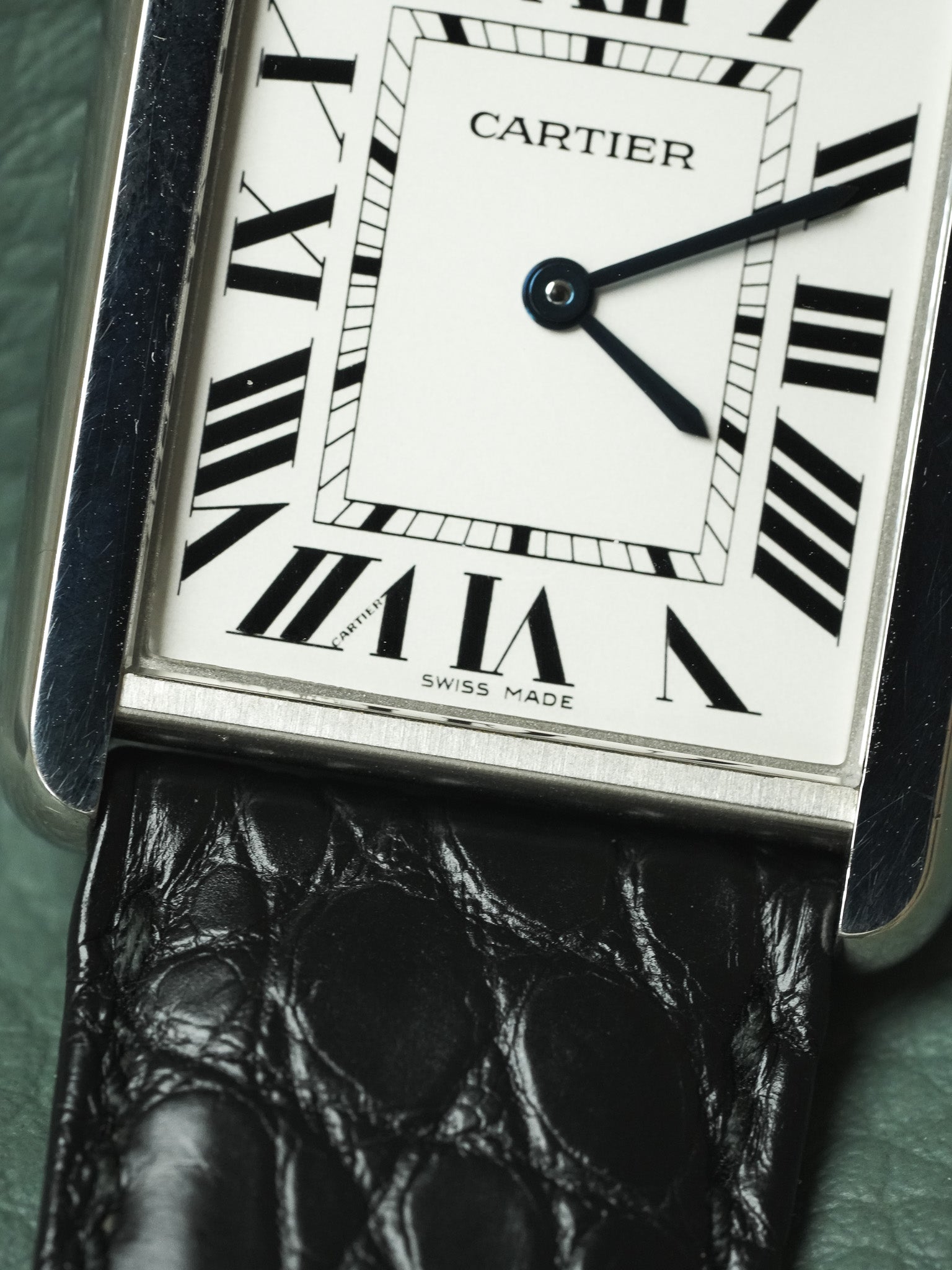 Cartier - 3169 Tank Solo Large Stahl Quarz Faltschließe - 2010er 