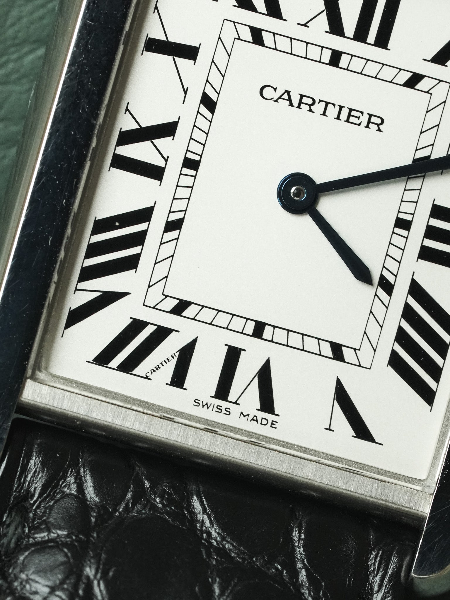 Cartier - 3169 Tank Solo Large Stahl Quarz Faltschließe - 2010er 