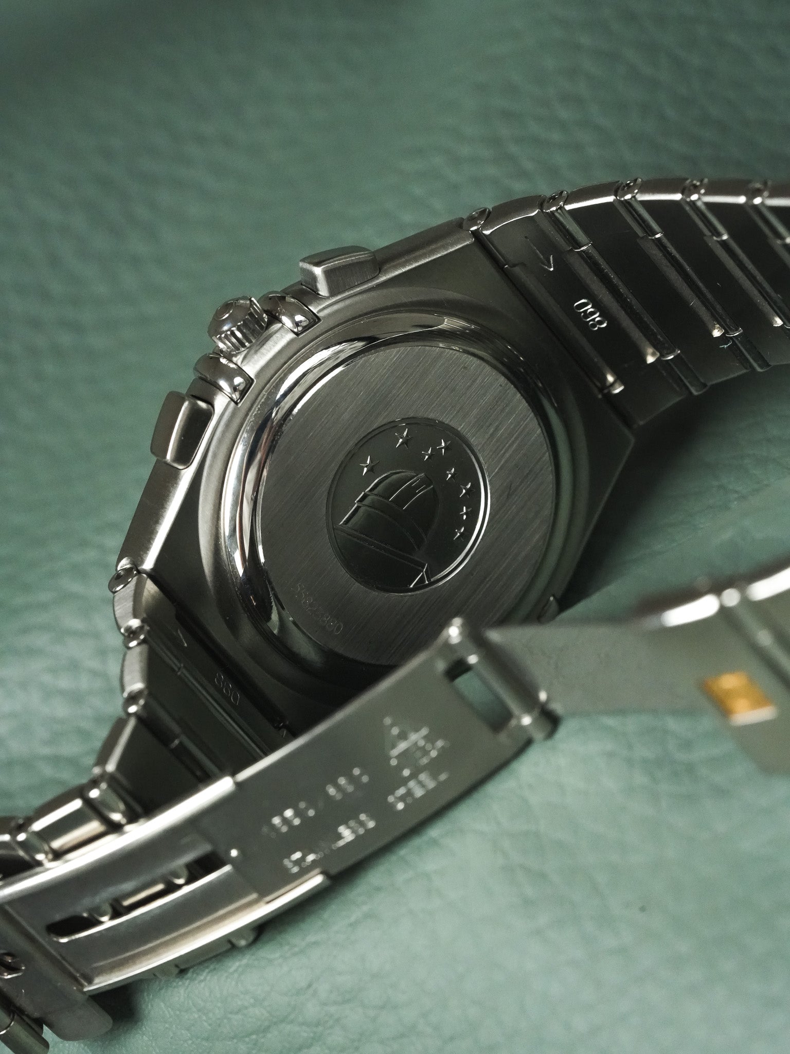 Omega - Constellation Double Eagle 1542.40 Stahl Wabenmuster Grau Zifferblatt - 1990s 