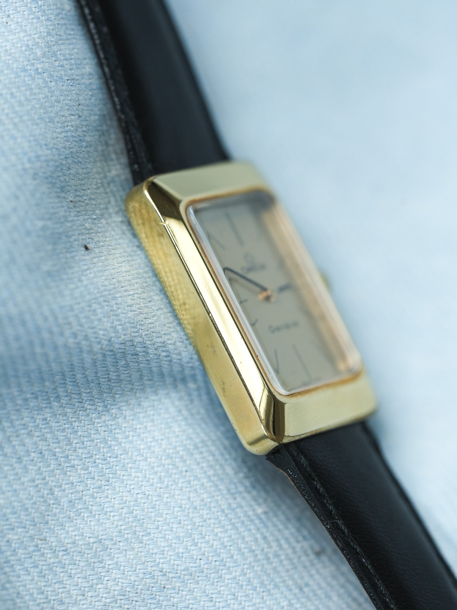 Omega - Genève Tank Champagne Plaqué or 511.0476 Mécanique - 1974