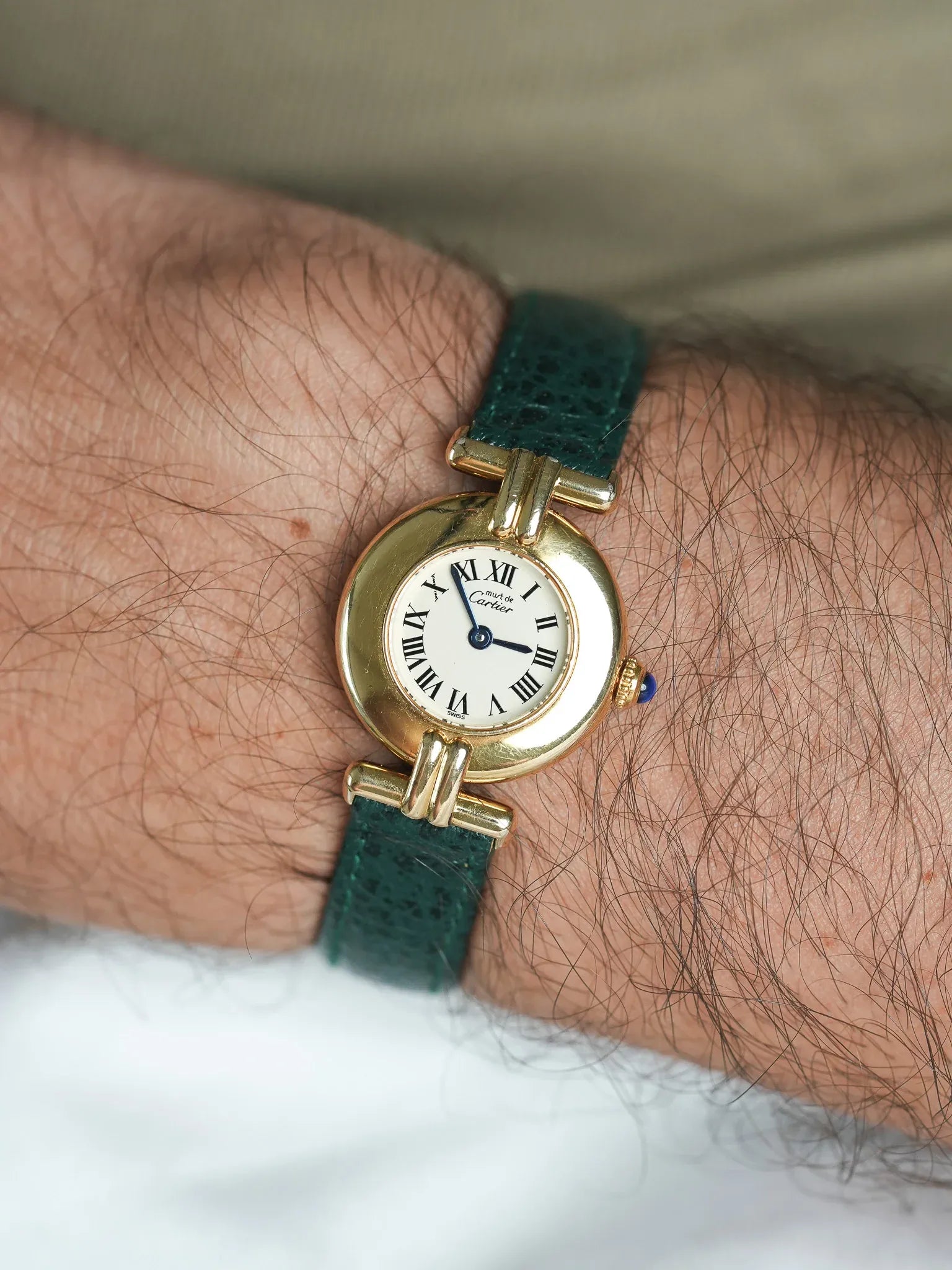 Cartier - Must 的 Cartier 红色竞技场表盘奶油色 - 盒子和纸 - 1995 