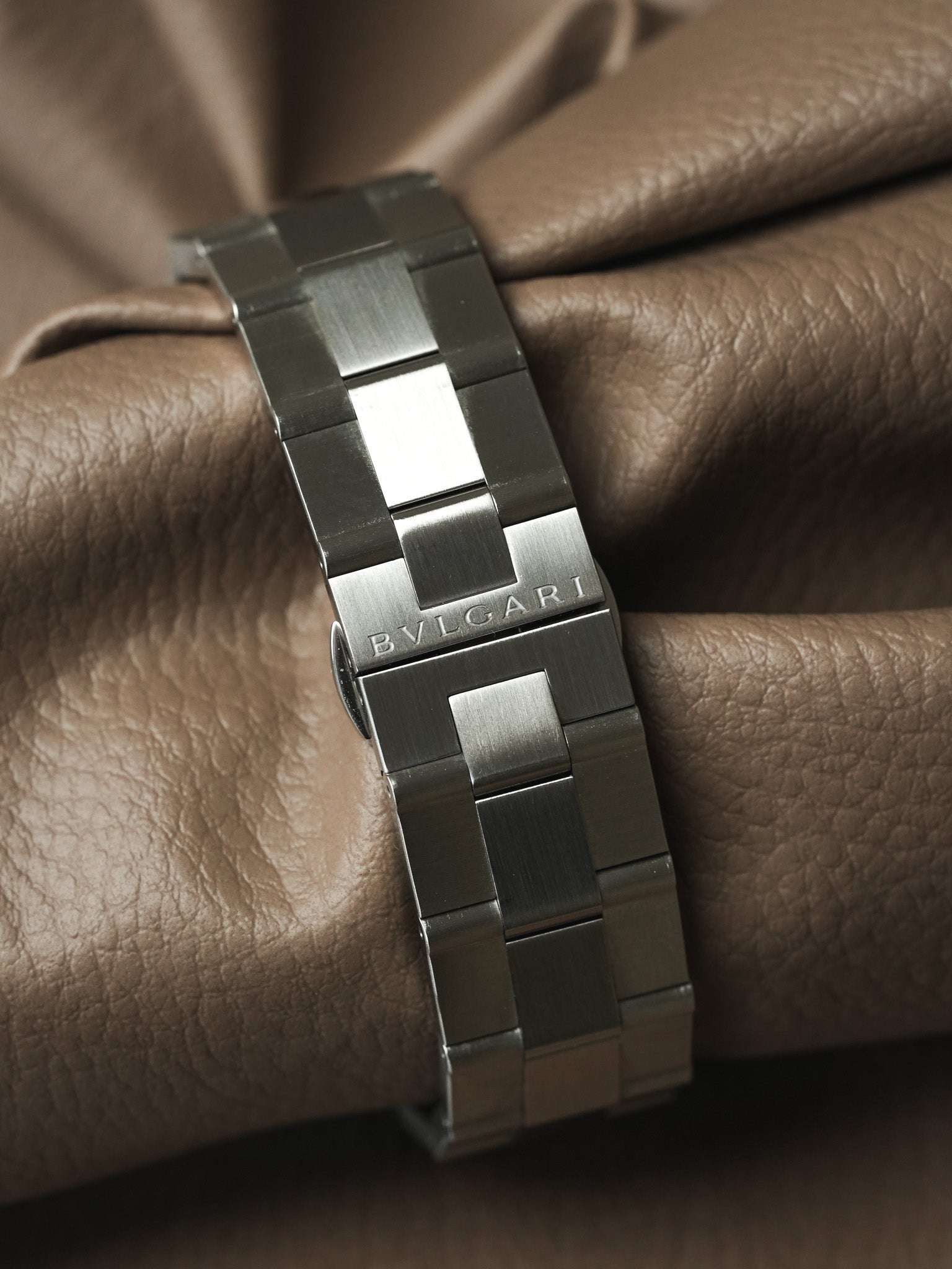 Bvlgari - Diagono DG35S Acero Automático Dial Negro Clous de Paris - Años 2010 