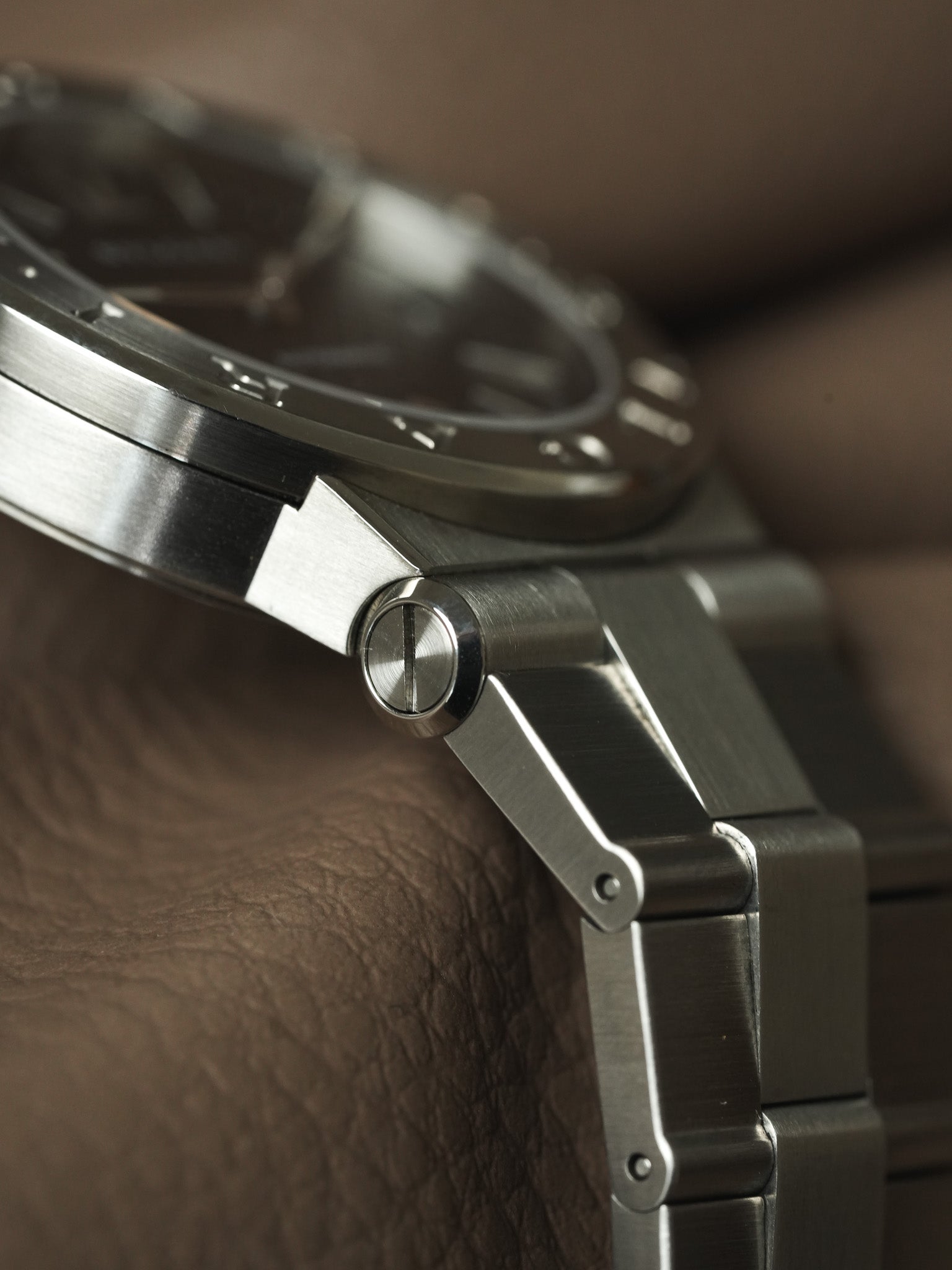 Bvlgari - Diagono DG35S Acero Automático Dial Negro Clous de Paris - Años 2010 