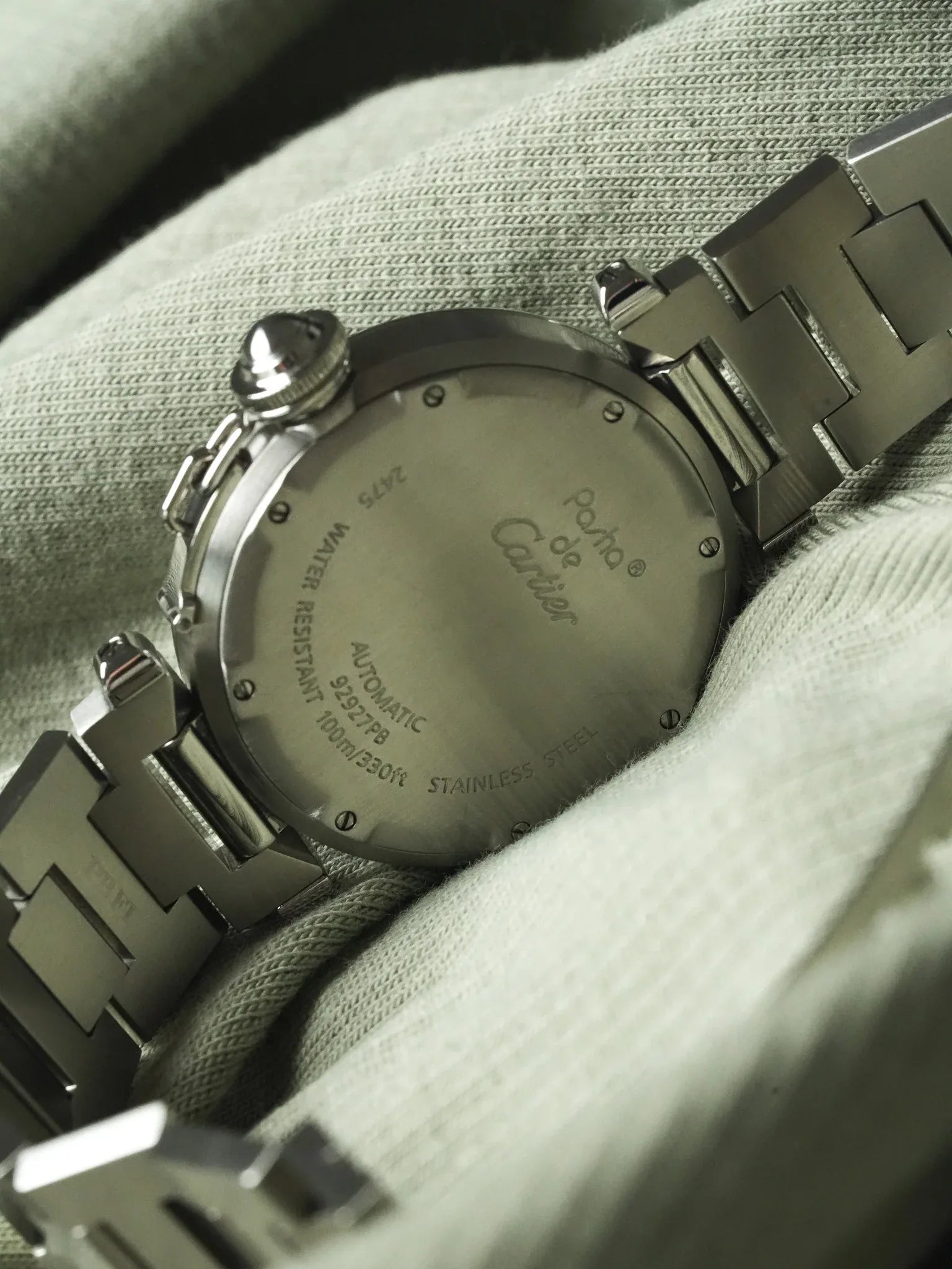 Cartier - Pasha 2475 大日期蓝钢 35毫米 - 2000年代 