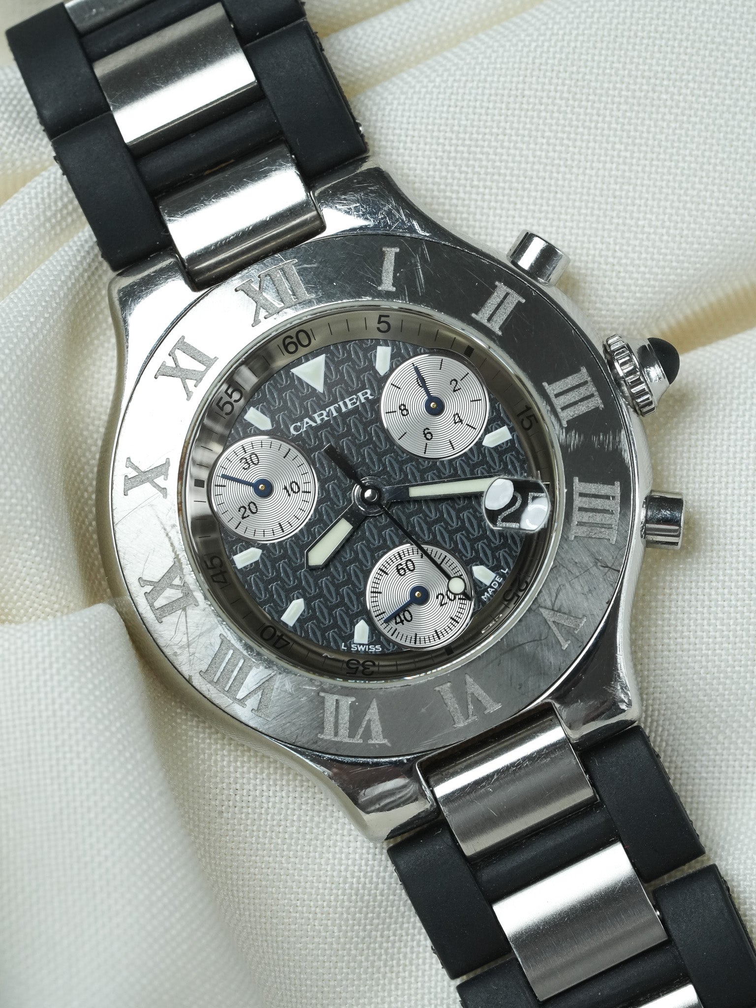 Cartier - Must Chronographe Noir 2424 - 2000s